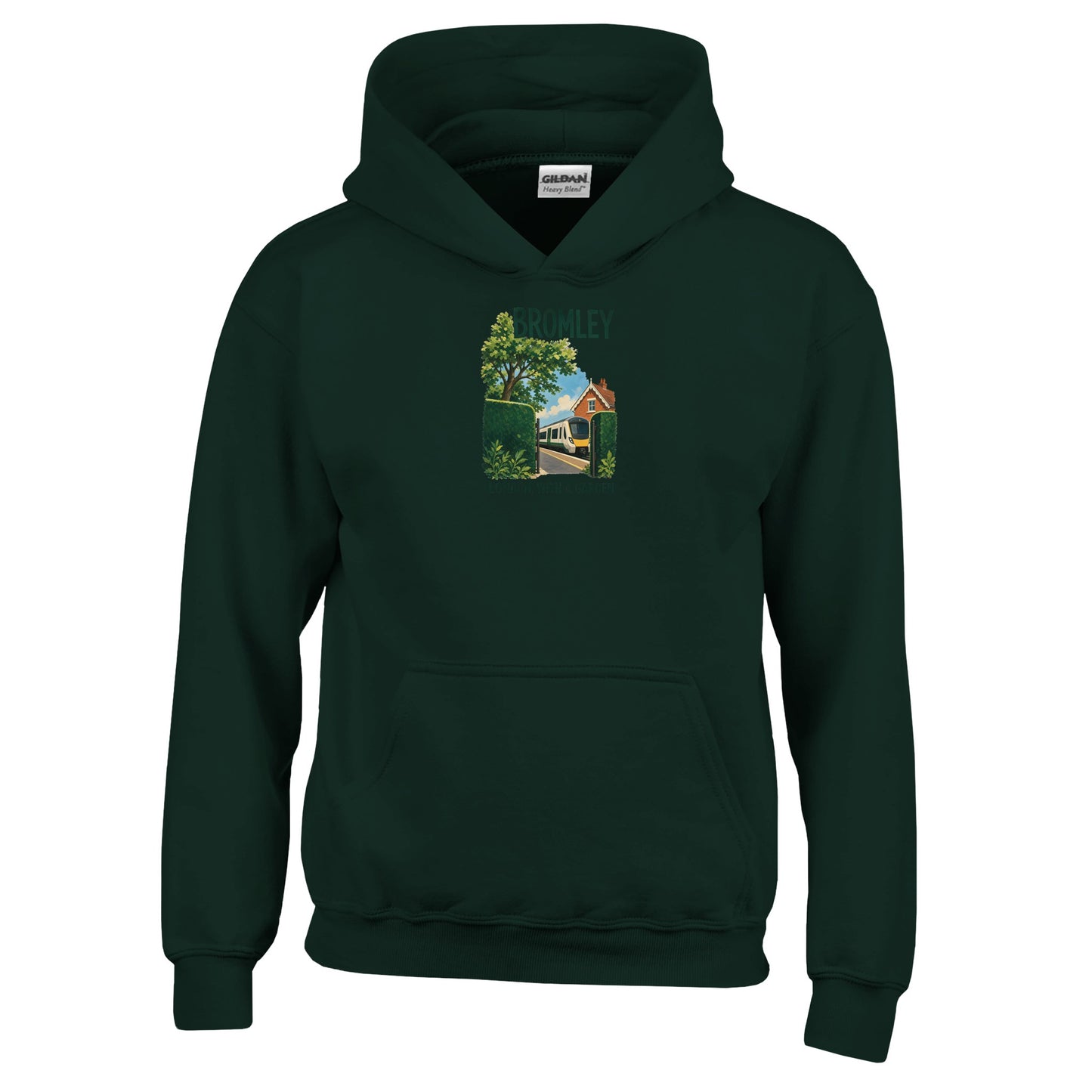 Bromley: London with a Garden Kids' Hoodie — product view 12