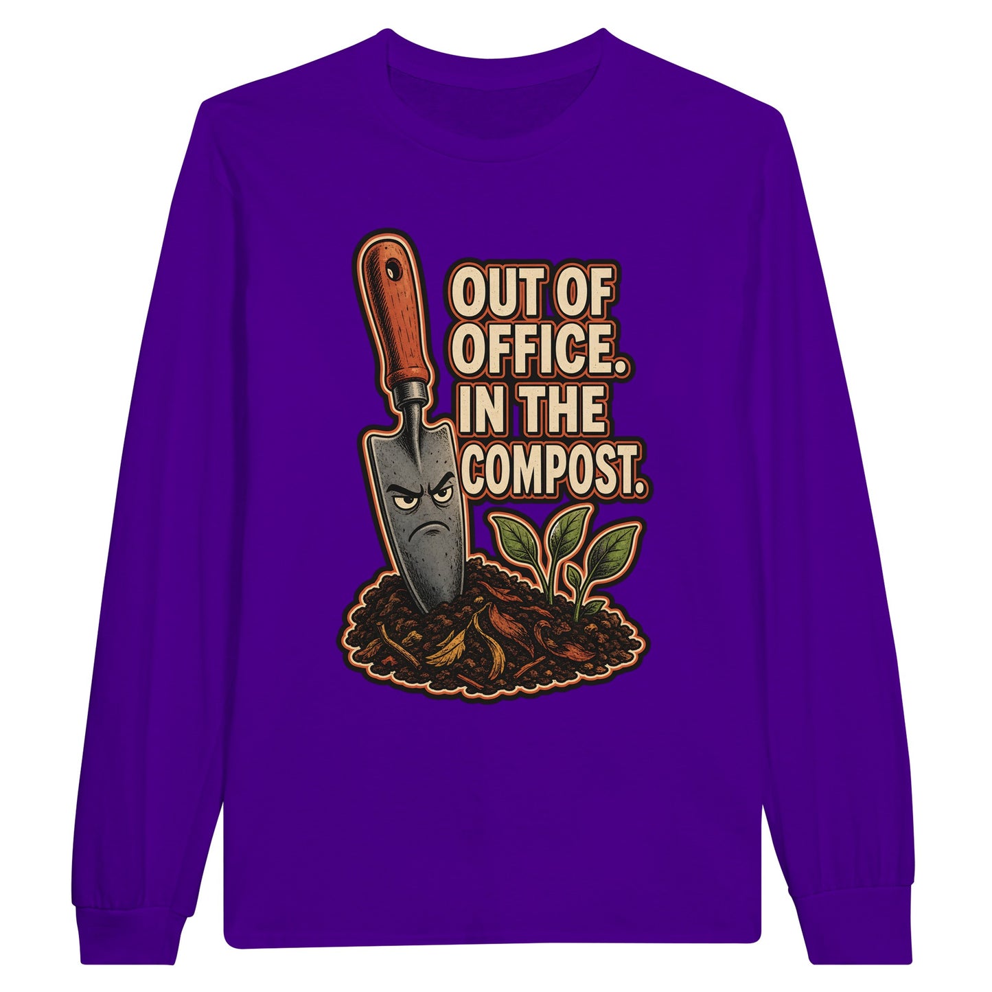 Out of Office, In the Compost Long-Sleeve T-shirt — product view 13