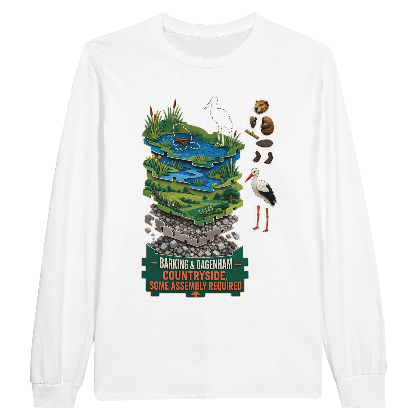 Barking & Dagenham Countryside Long-Sleeve T-shirt — product view 1