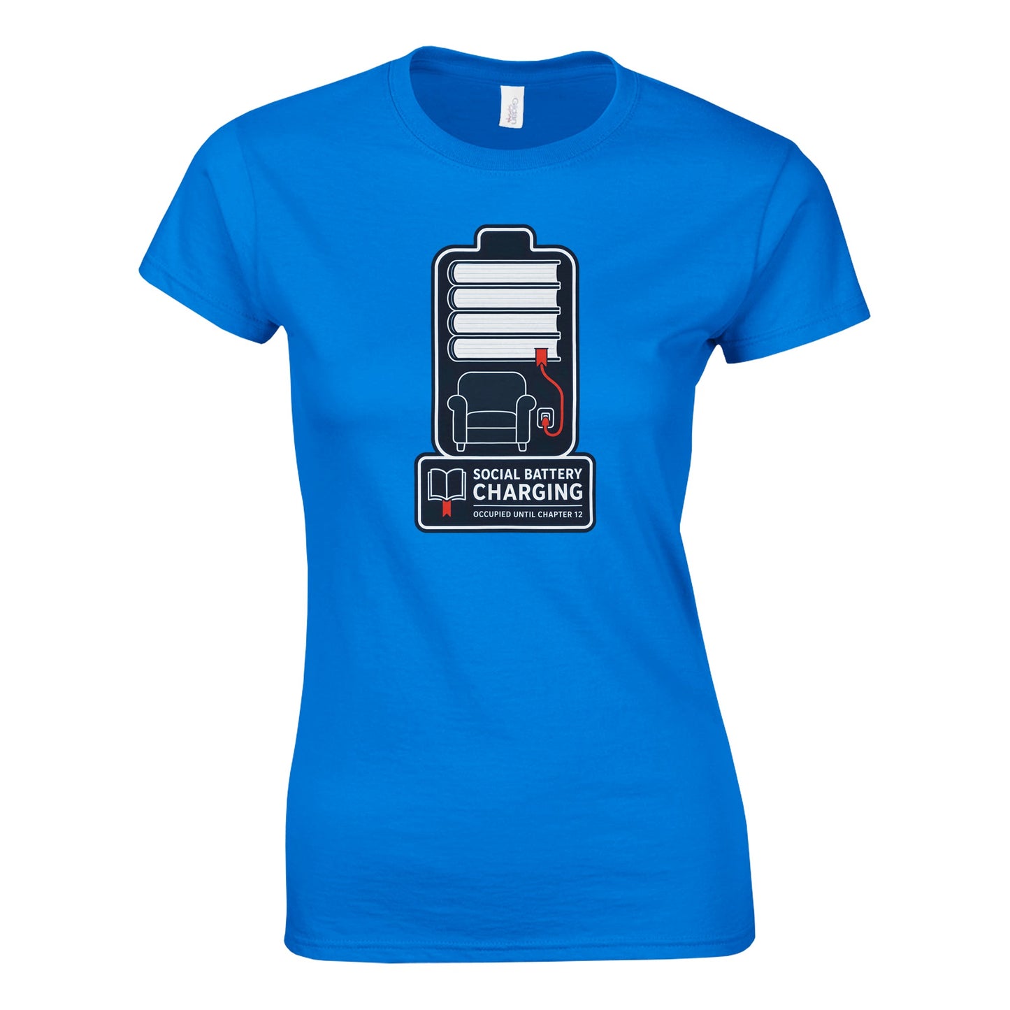 Social Battery Charging Women's T-shirt — product view 6