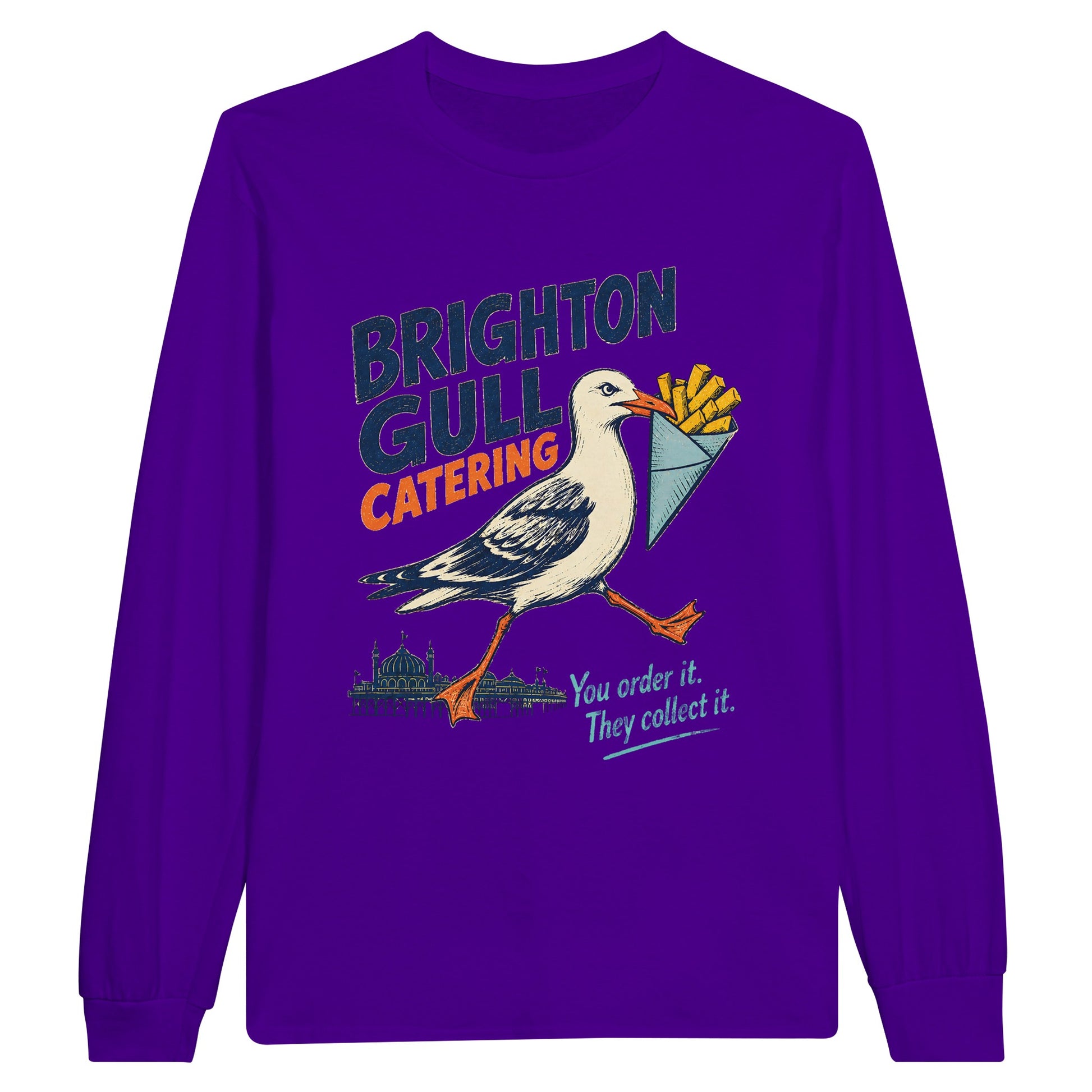 Brighton Gull Catering - You Order It, They Collect It Long-Sleeve T-shirt — product view 13