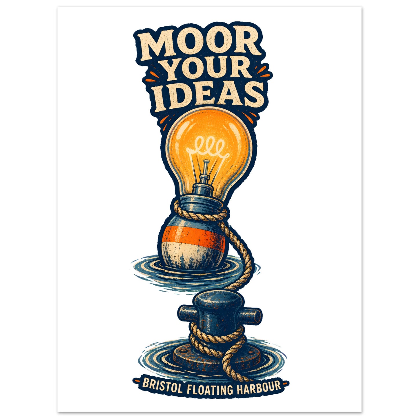 Moor Your Ideas – Bristol Floating Harbour Poster — product view 4