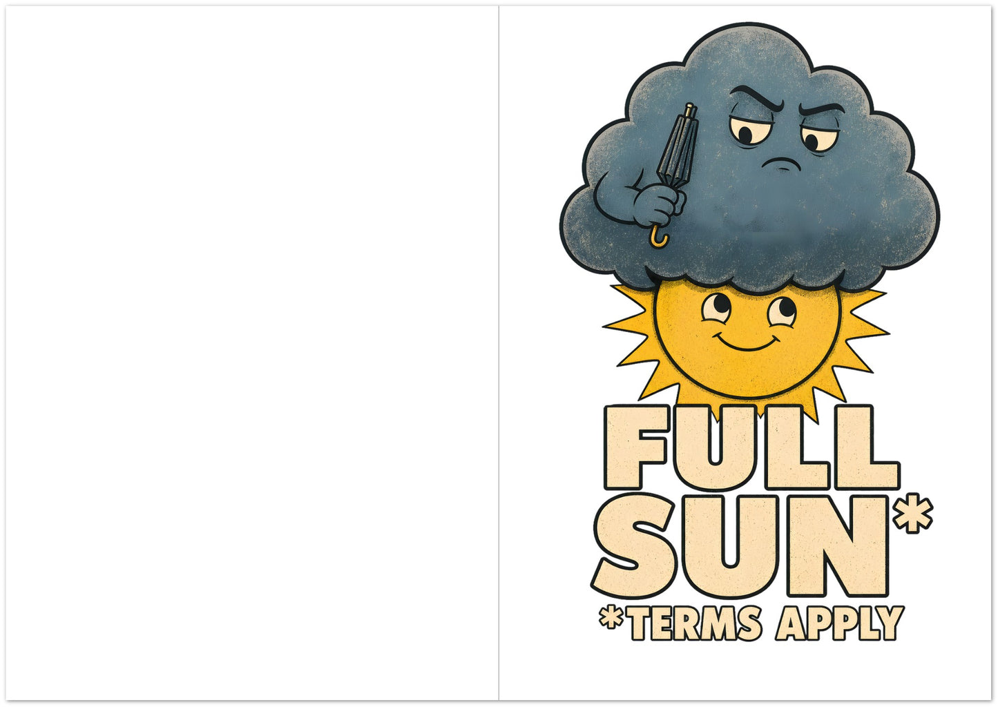 Full Sun, Terms Apply Weather Graphic Greeting Card Pack — product view 5