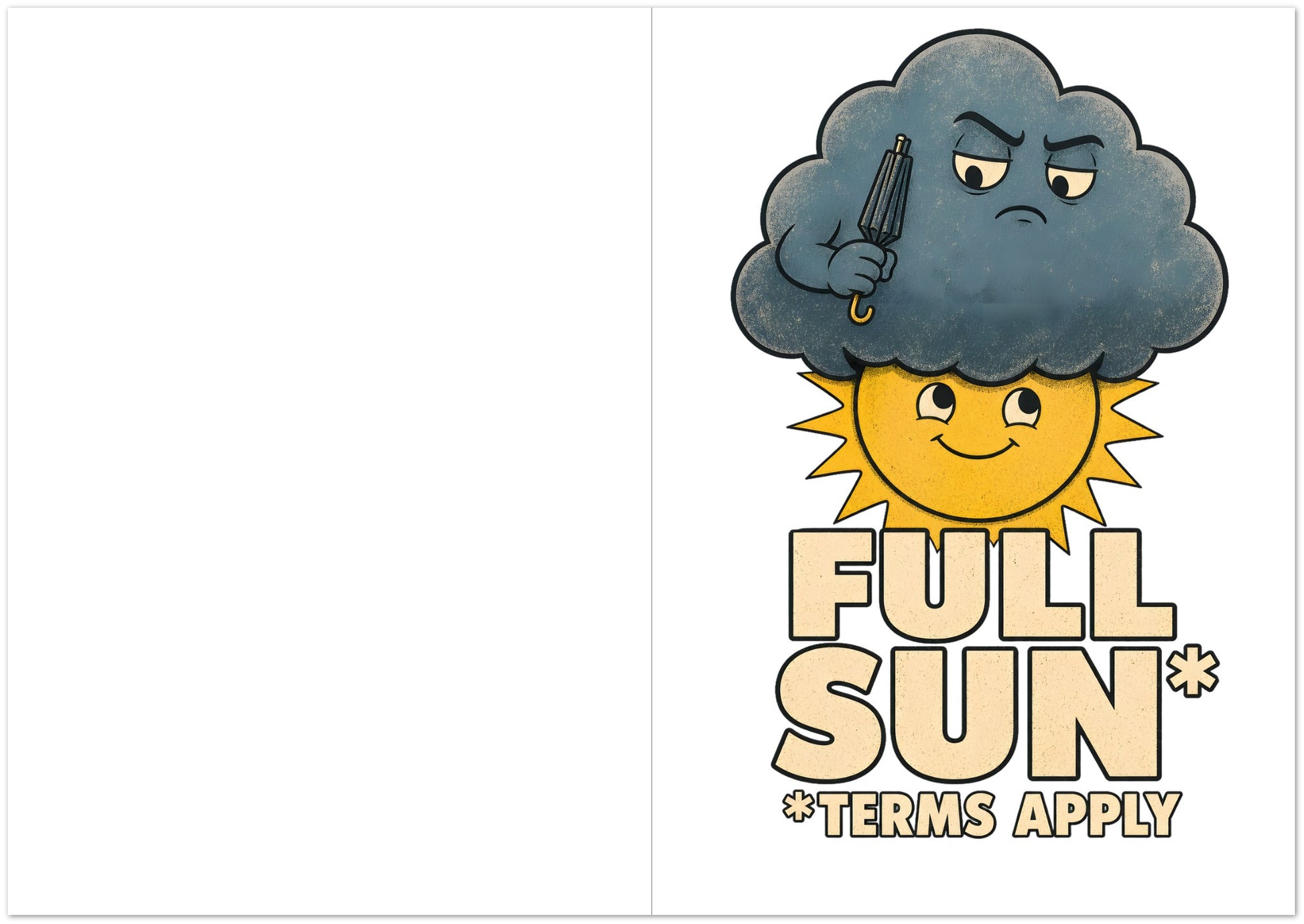 Full Sun, Terms Apply Weather Graphic Greeting Card Pack — product view 5