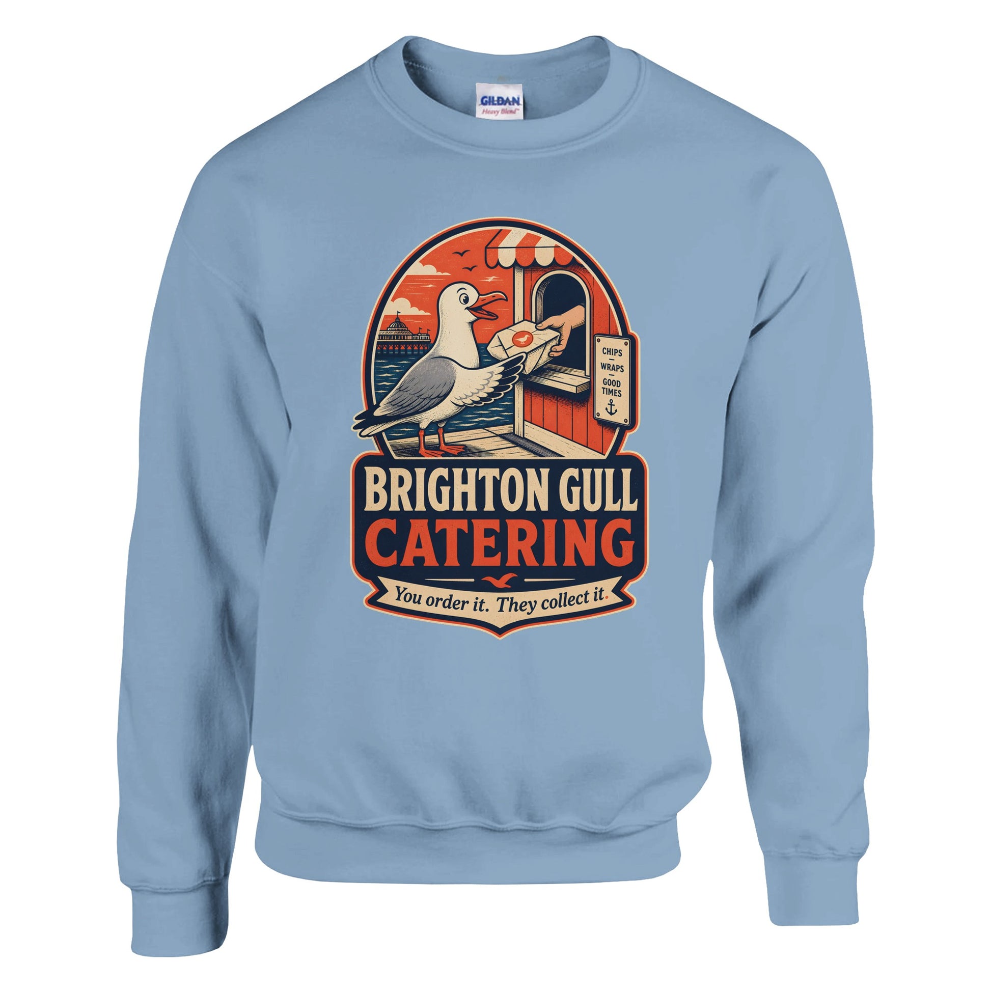 Brighton Gull Catering — Illustrated Sweatshirt — product view 15