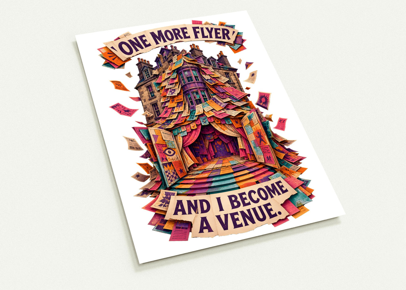 One More Flyer and I Become a Venue Postcard Pack