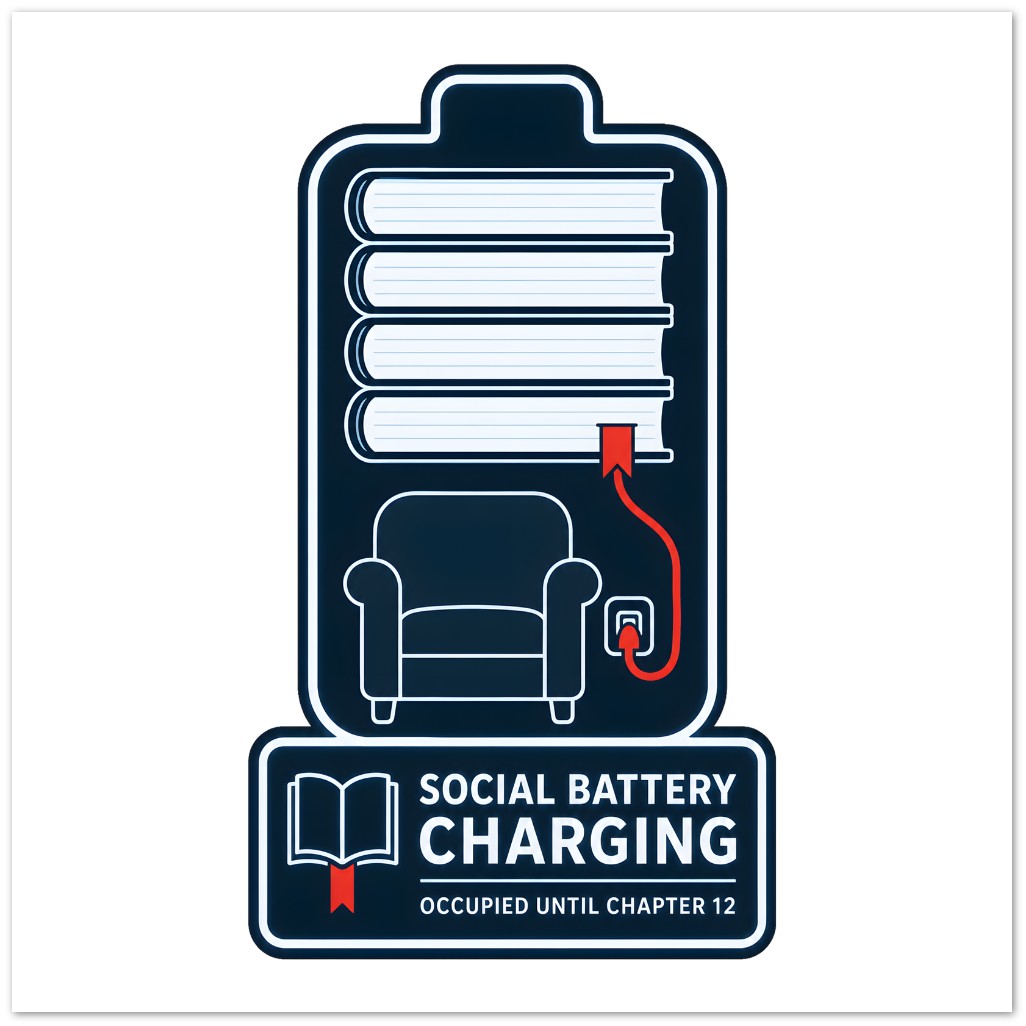 Social Battery Charging Greeting Card Pack — product view 3