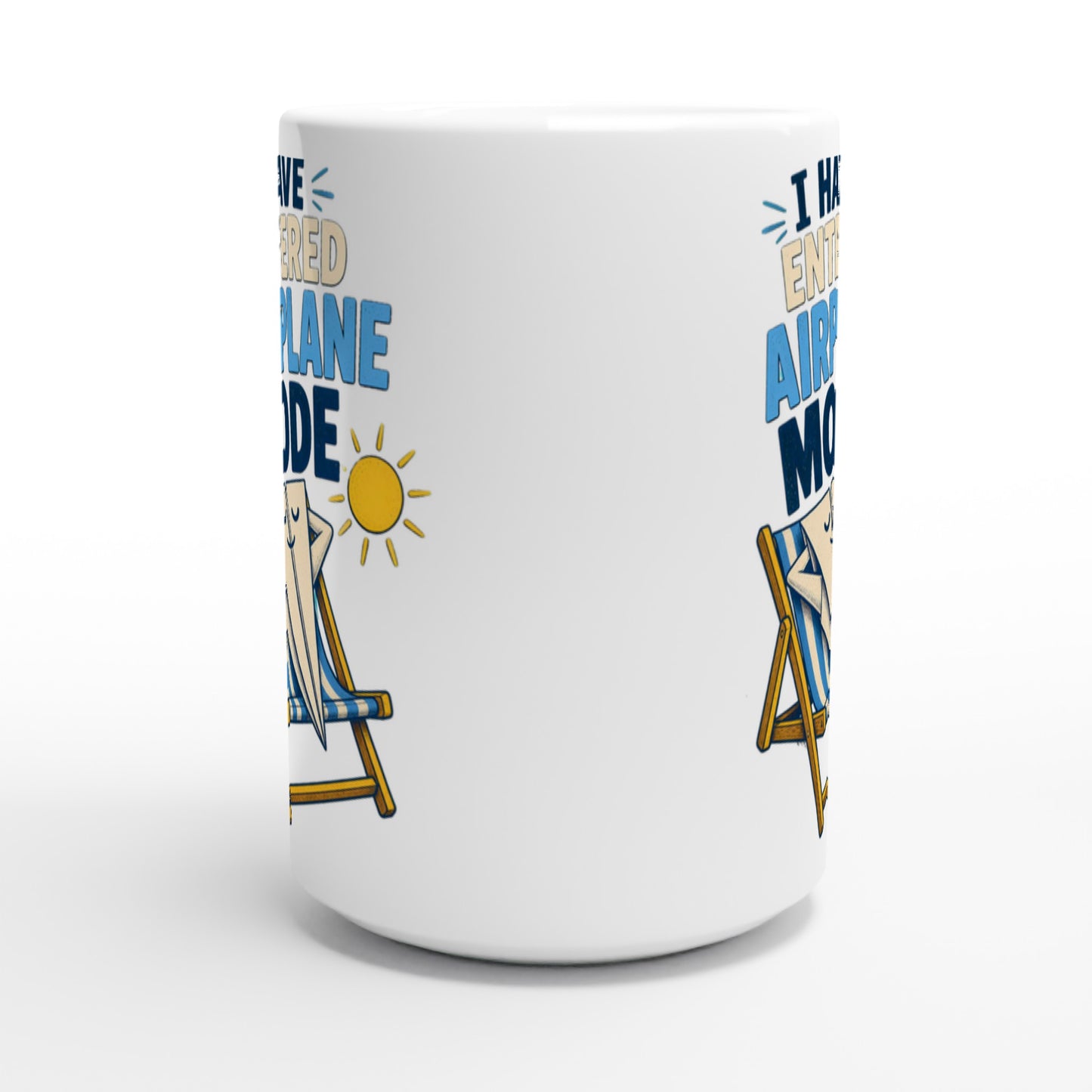 I Have Entered Airplane Mode Graphic Large Mug — product view 2