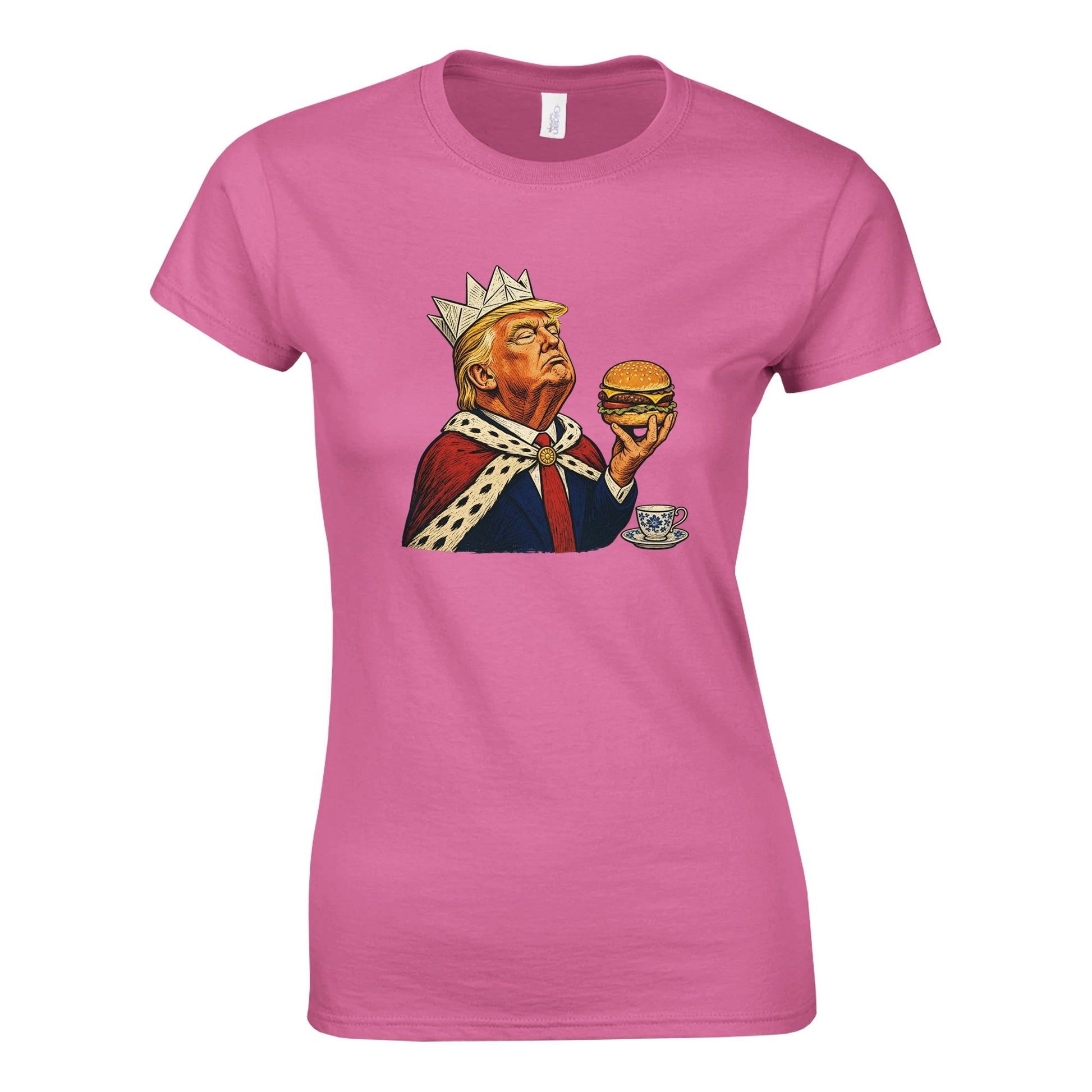 The Very Temporary Monarch — Trump Satire Women's T-shirt — product view 7