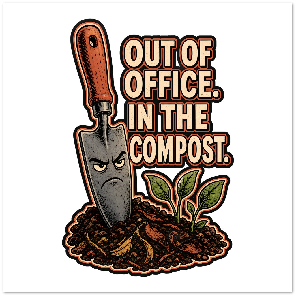 Out of Office, In the Compost Greeting Card Pack — product view 3