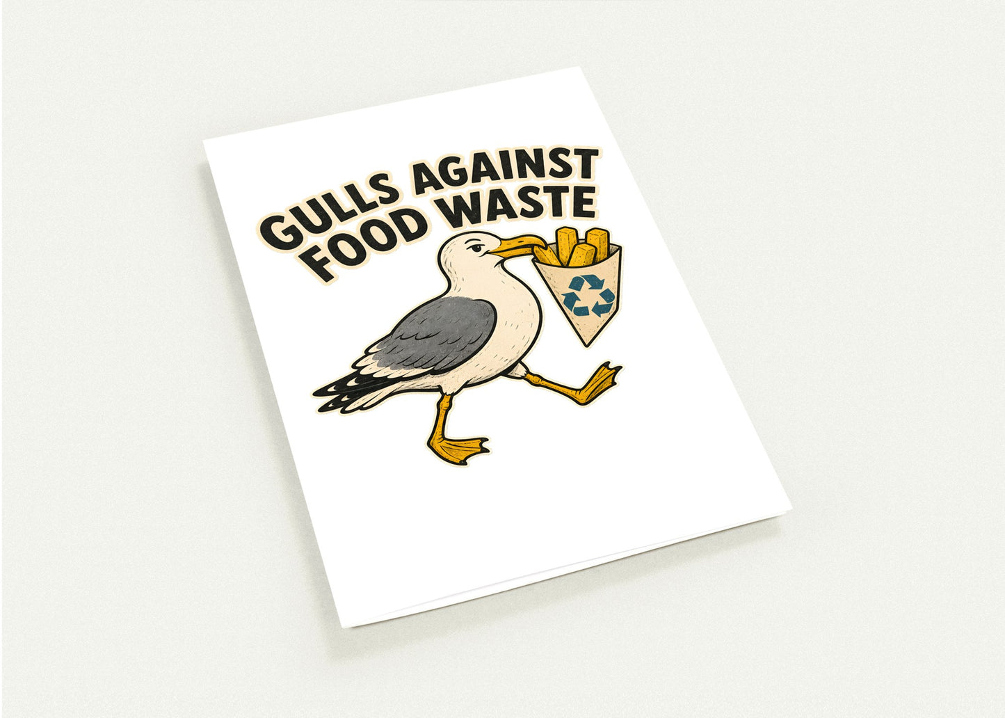 Gulls Against Food Waste Graphic Greeting Card Pack — product view 4