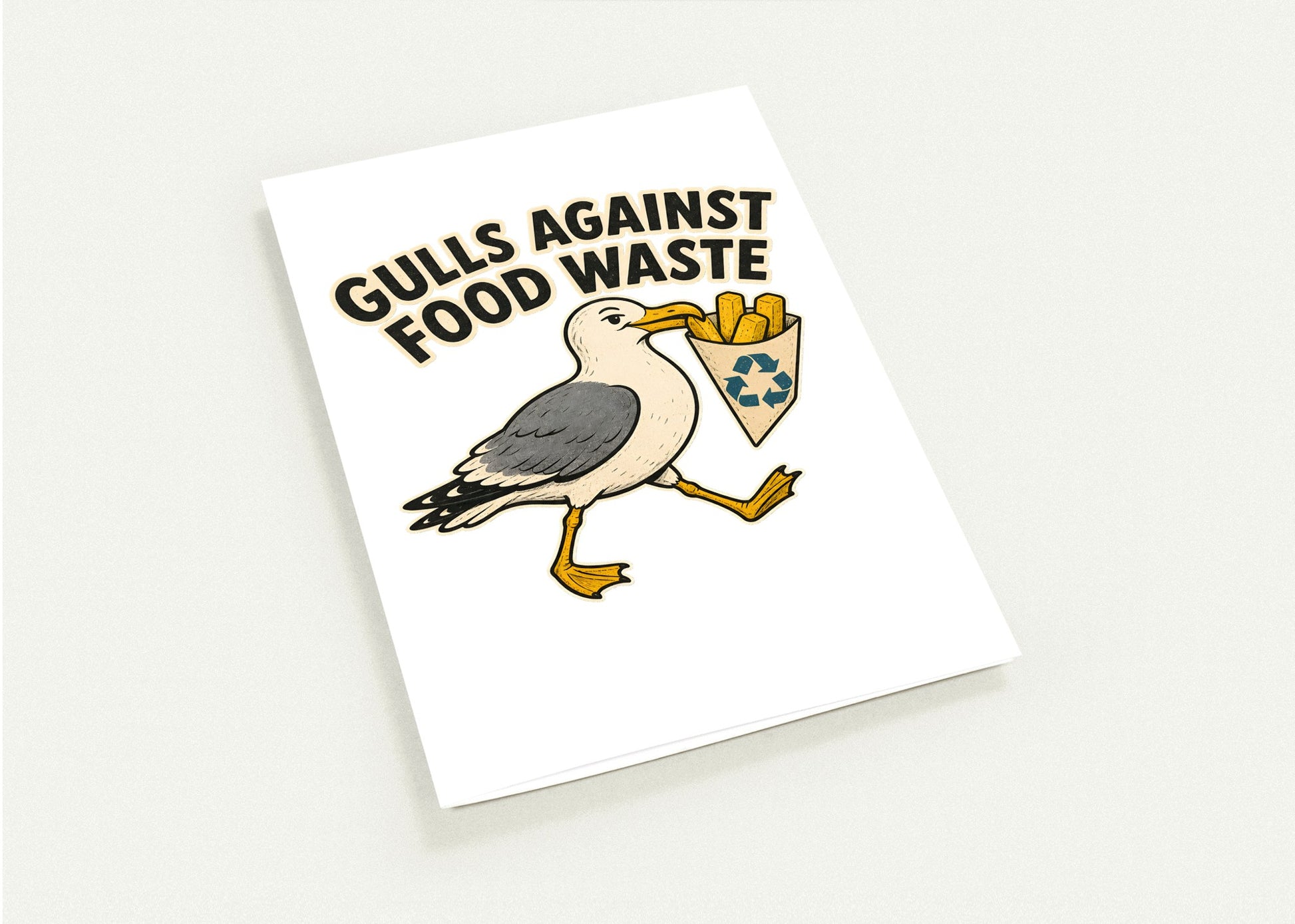 Gulls Against Food Waste Graphic Greeting Card Pack — product view 4