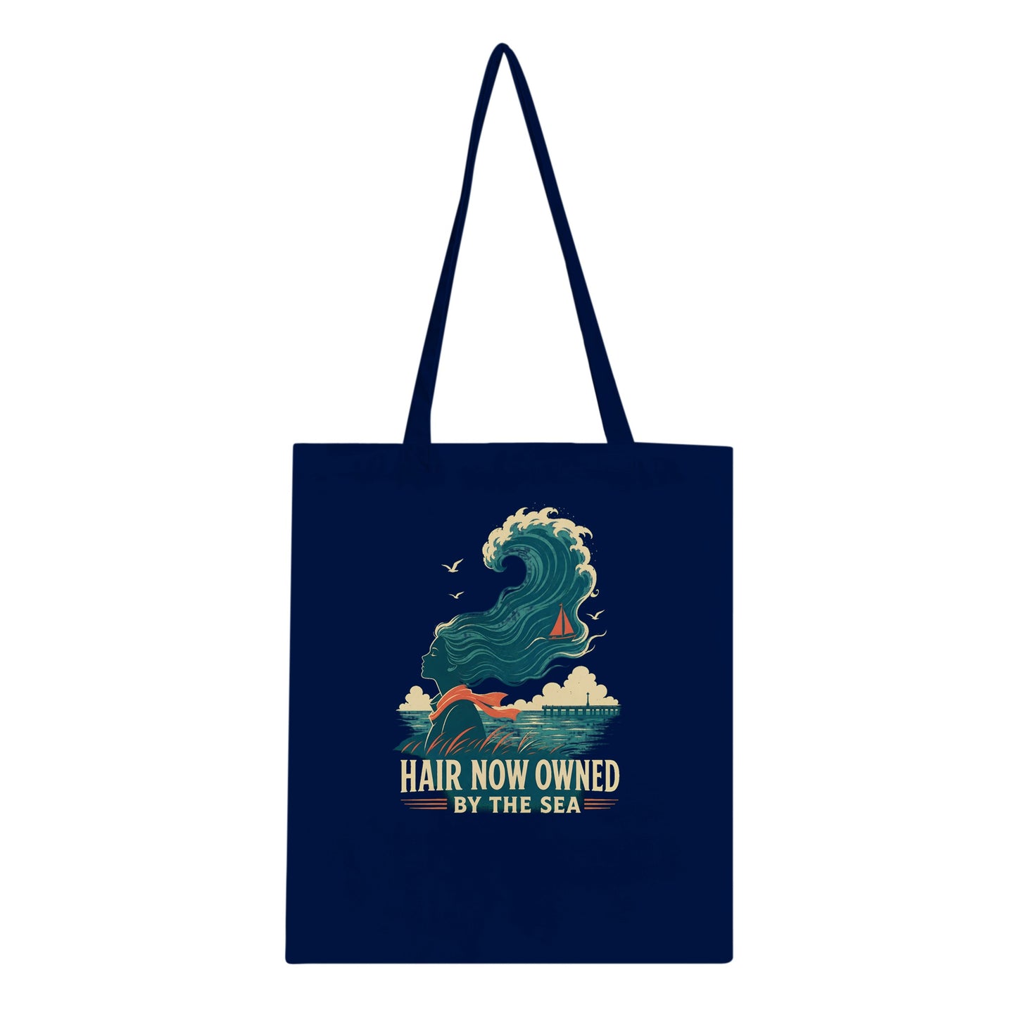 Hair Now Owned by the Sea Tote Bag — product view 2