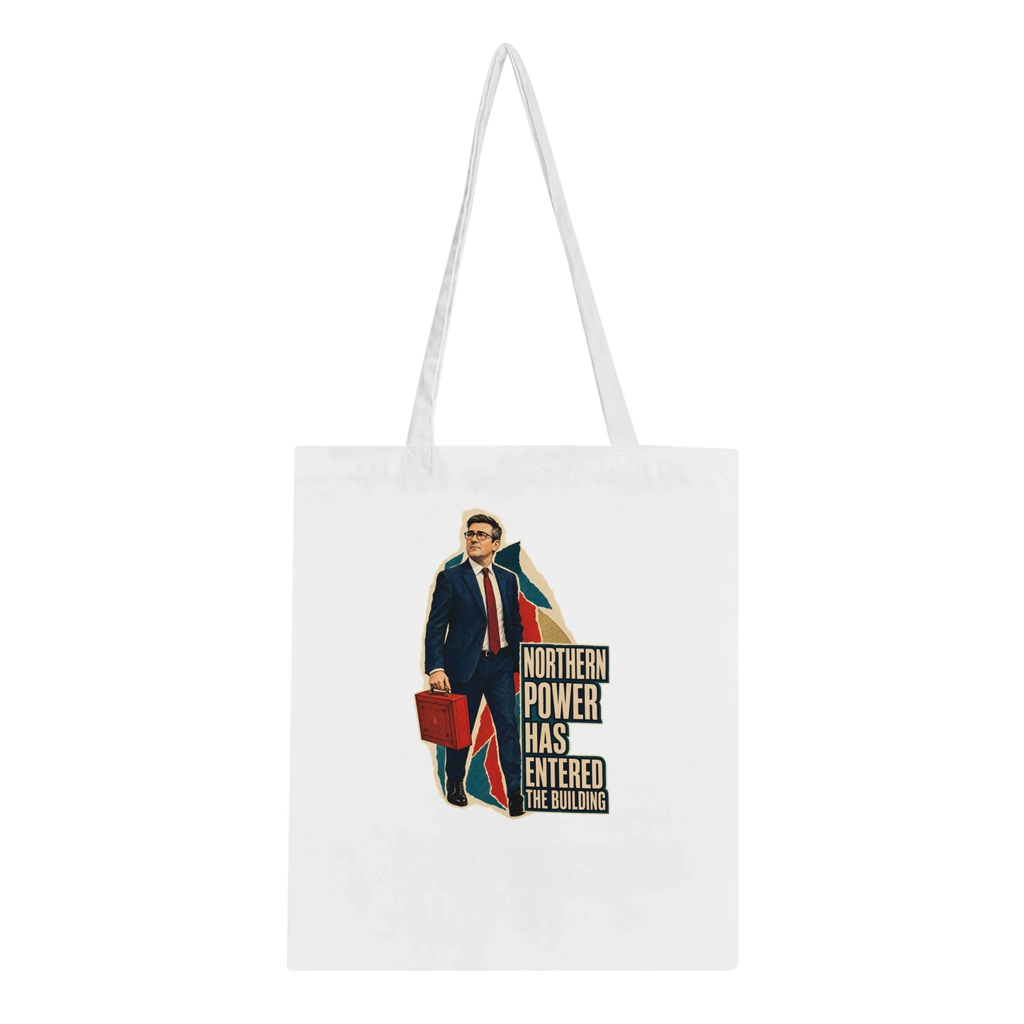 Northern Power Has Entered the Building Tote Bag — product view 5
