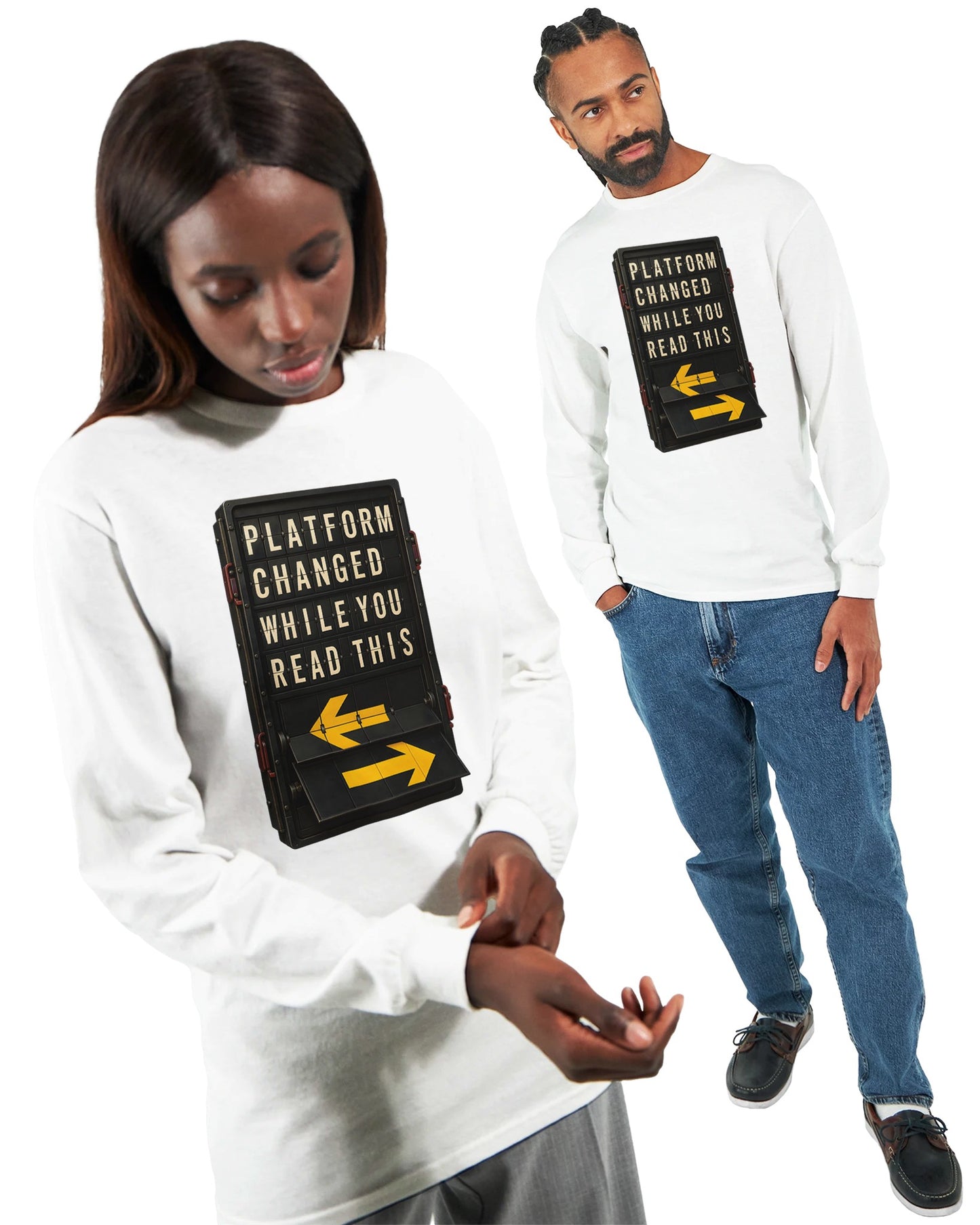 Platform Changed While You Read This Long-Sleeve T-shirt — product view 15