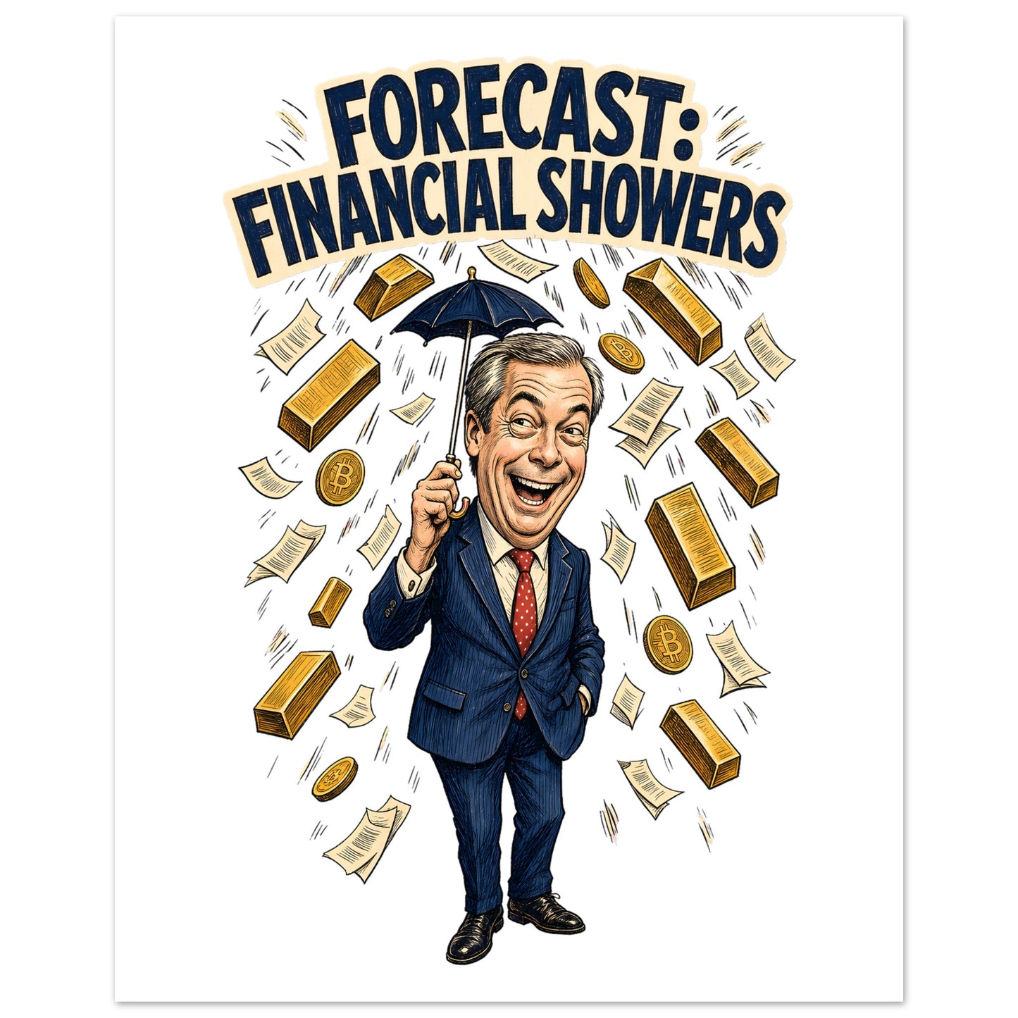 Forecast: Financial Showers Poster — product view 3