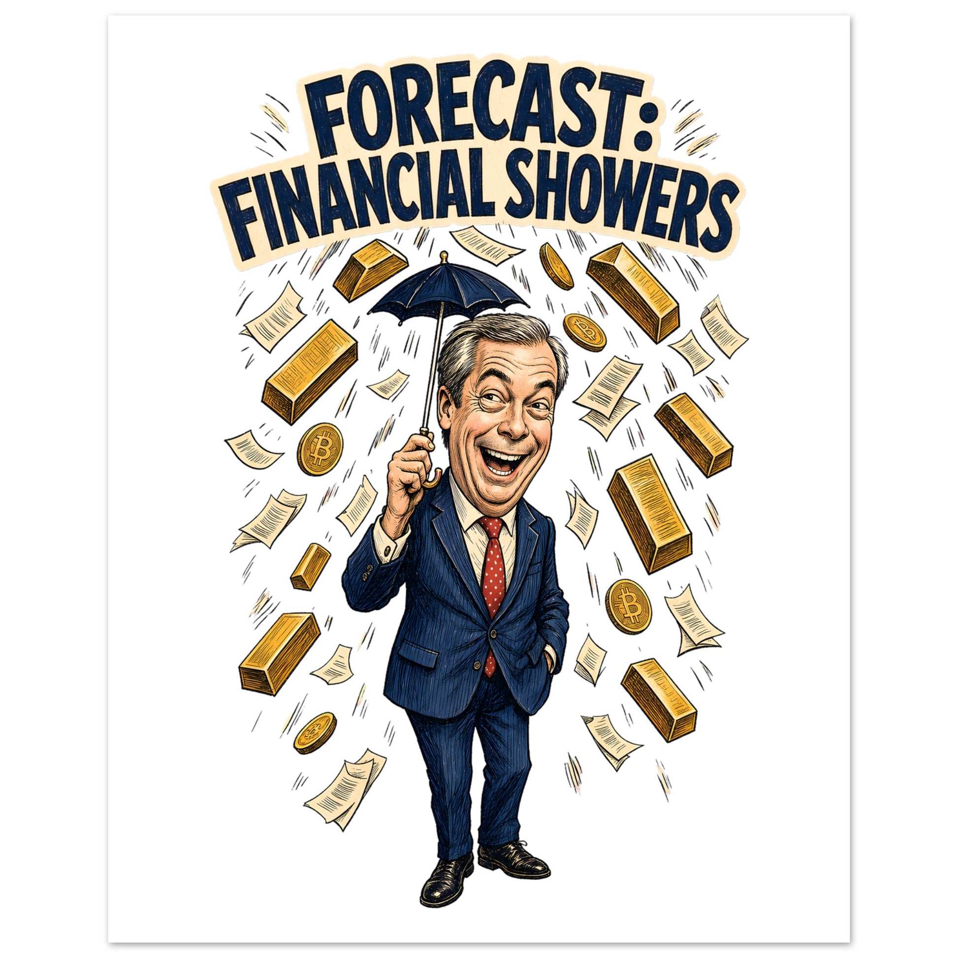 Forecast: Financial Showers Poster — product view 3