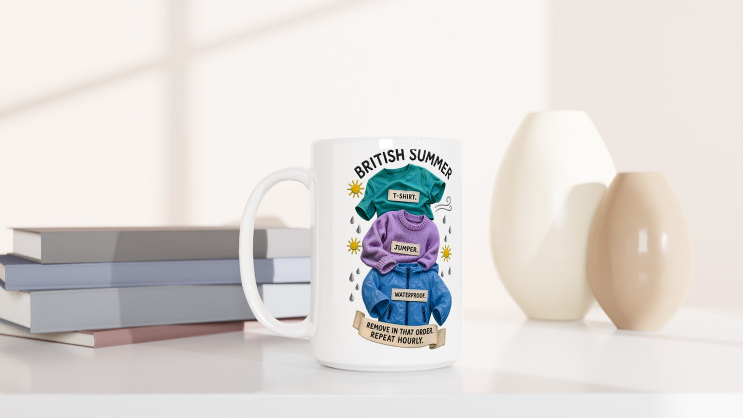 British Summer: Repeat Layers Hourly Large Mug — product view 6