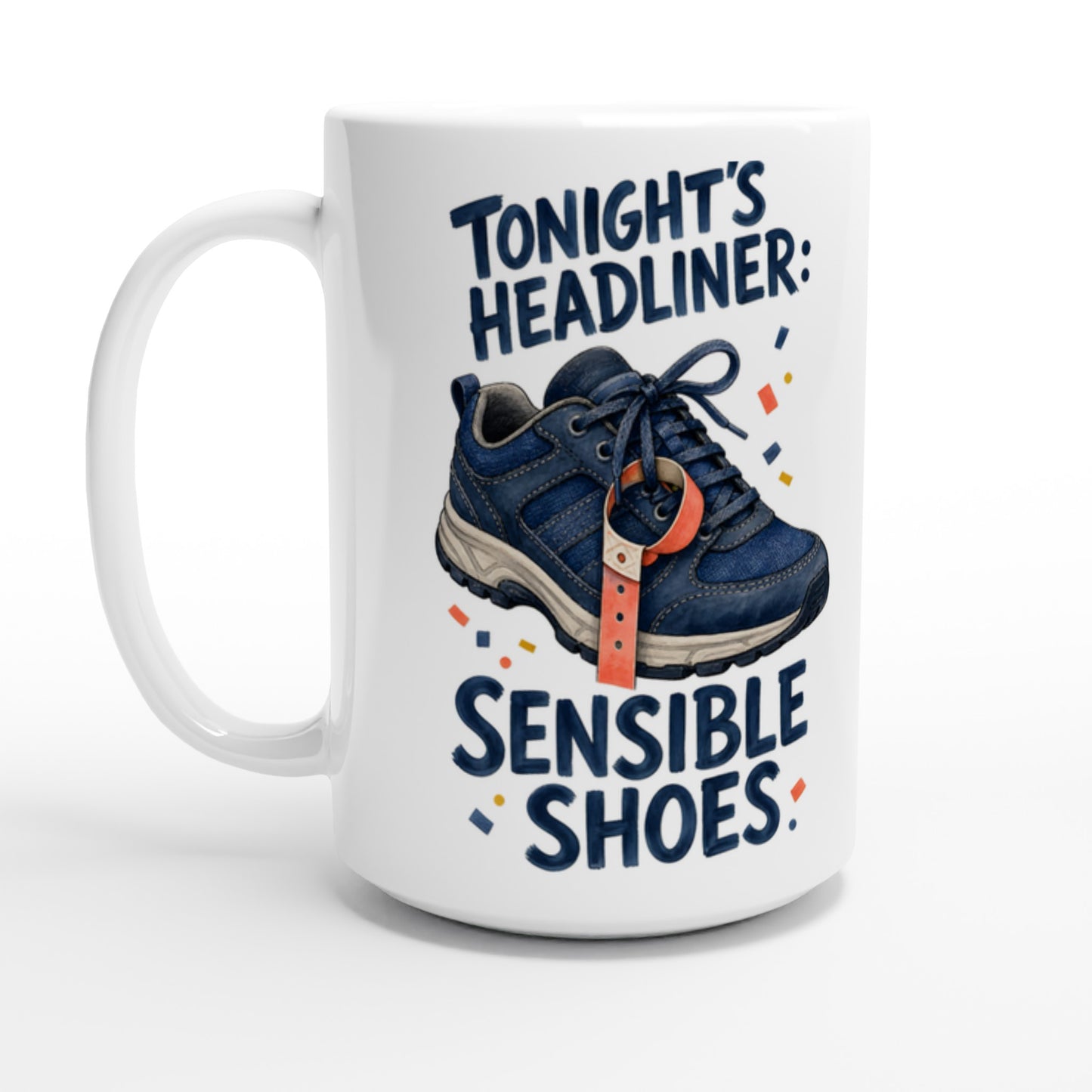 Tonight's Headliner: Sensible Shoes Concert Large Mug — product view 1