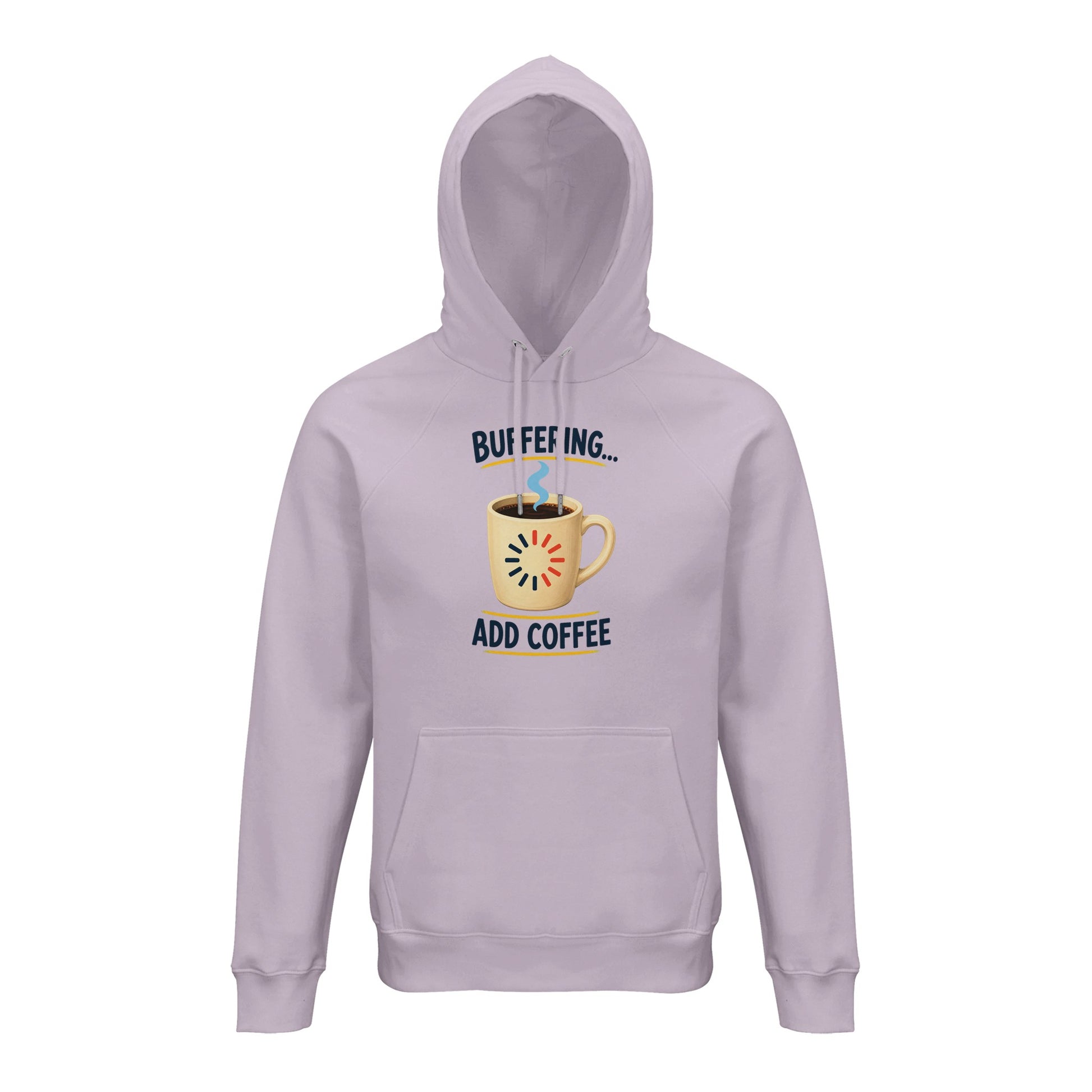 Buffering Brew — Add Coffee Tech Graphic Hoodie — product view 4