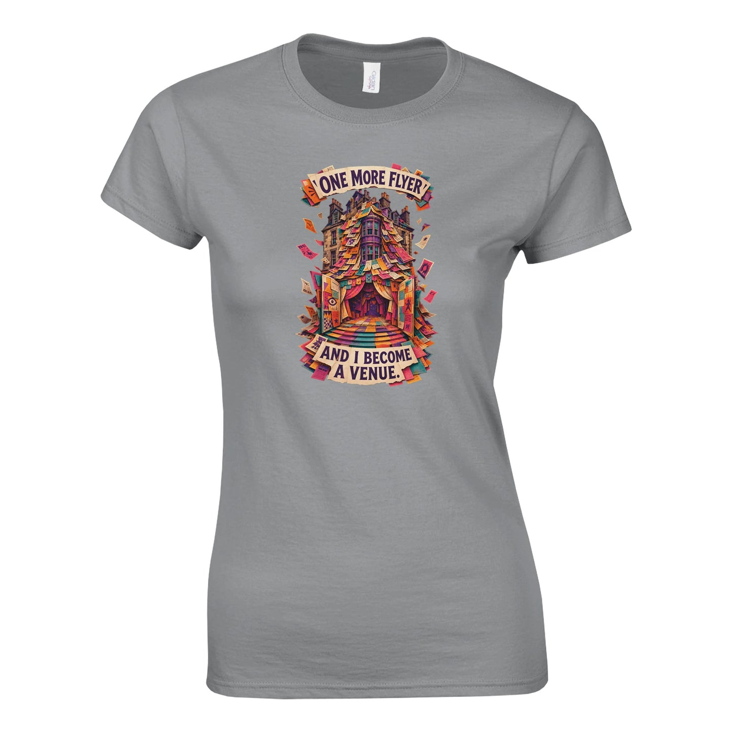 One More Flyer and I Become a Venue Women's T-shirt — product view 2