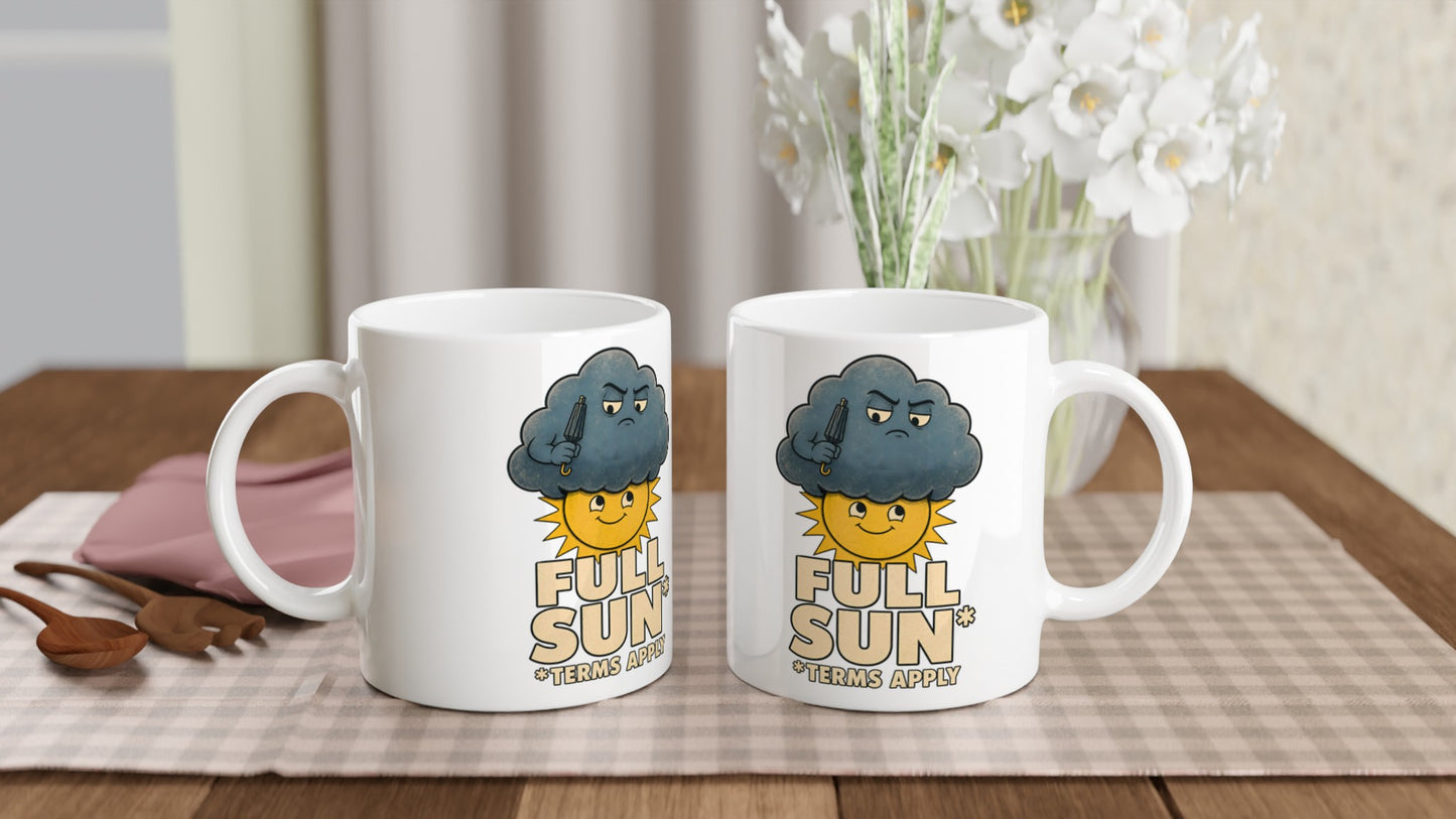 Full Sun, Terms Apply Weather Graphic Mug — product view 4