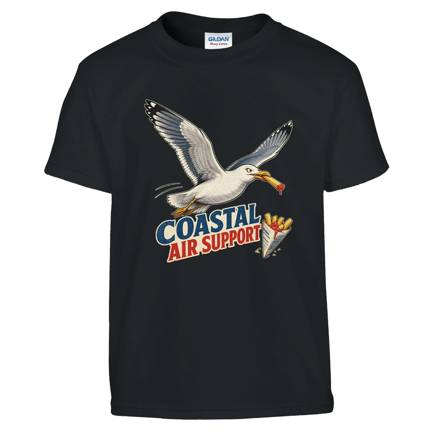 Coastal Air Support Seagull Graphic Kids' T-shirt — product view 2