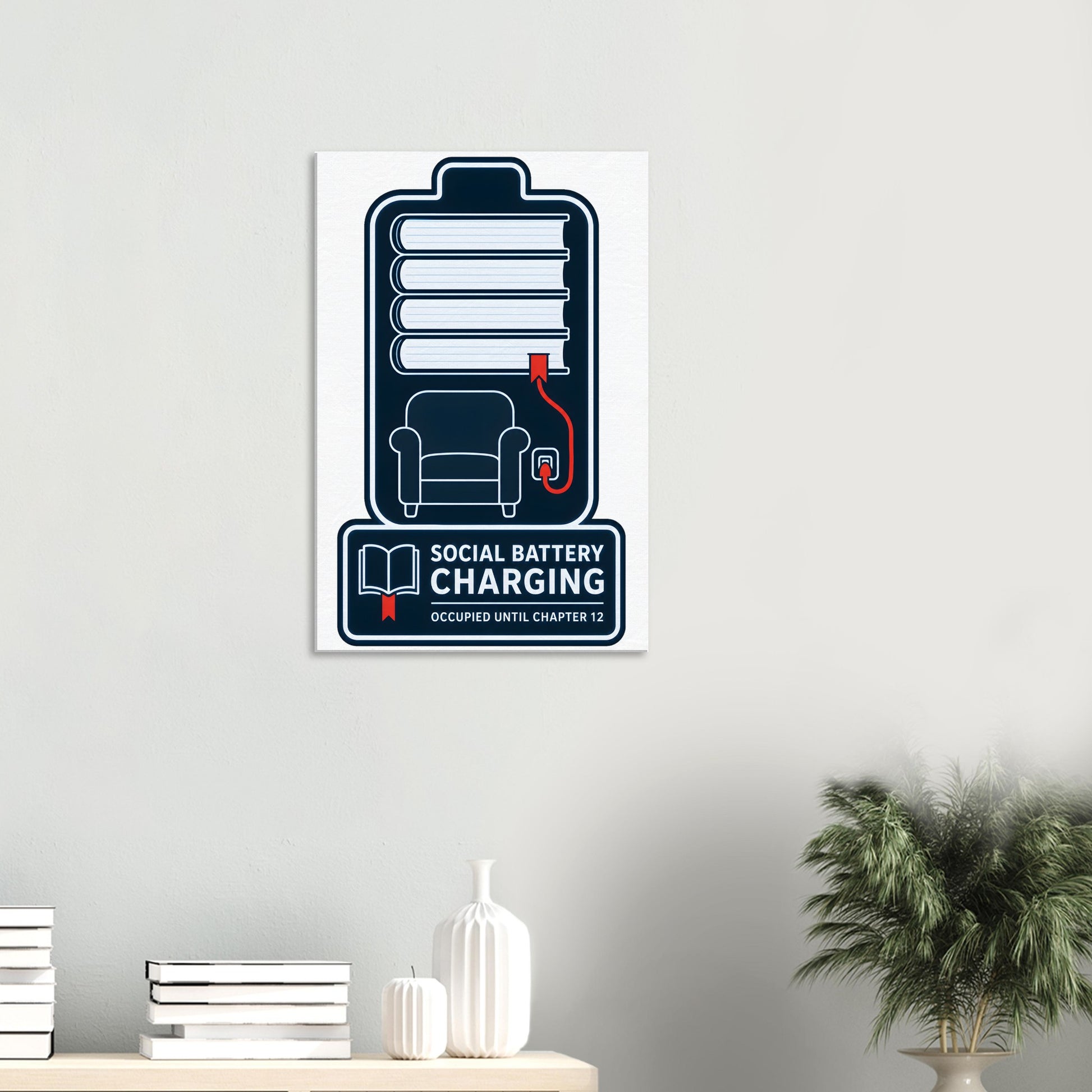 Social Battery Charging Canvas — product view 4