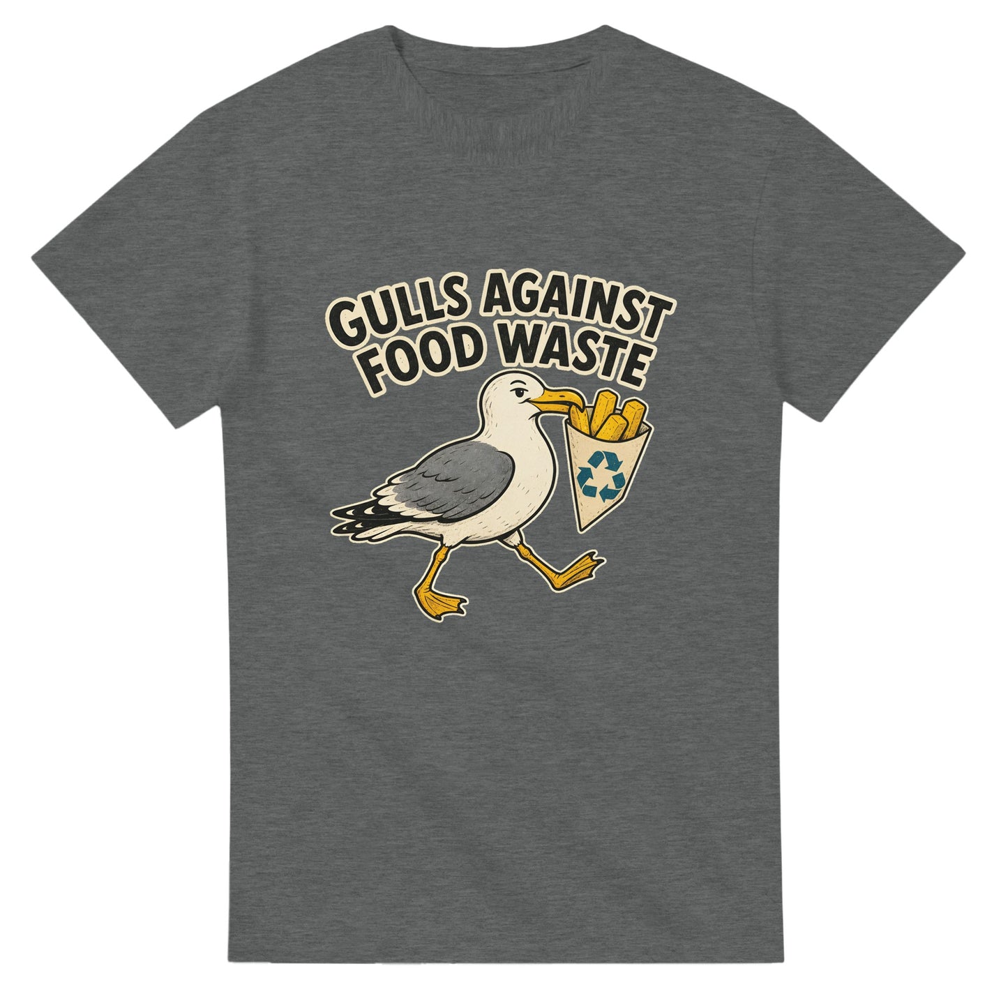 Gulls Against Food Waste Graphic T-shirt — product view 3