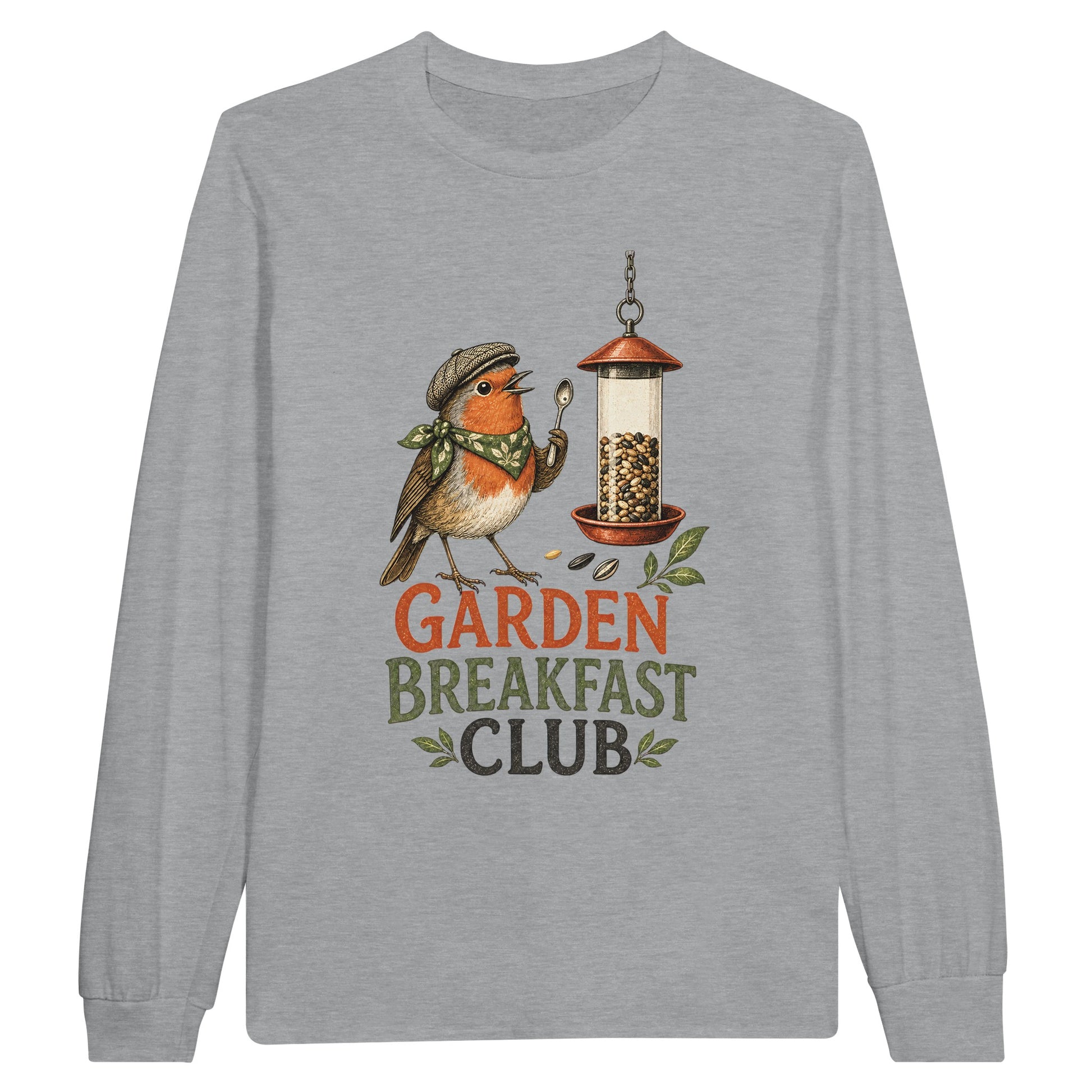 Garden Breakfast Club Robin Graphic Long-Sleeve T-shirt — product view 6