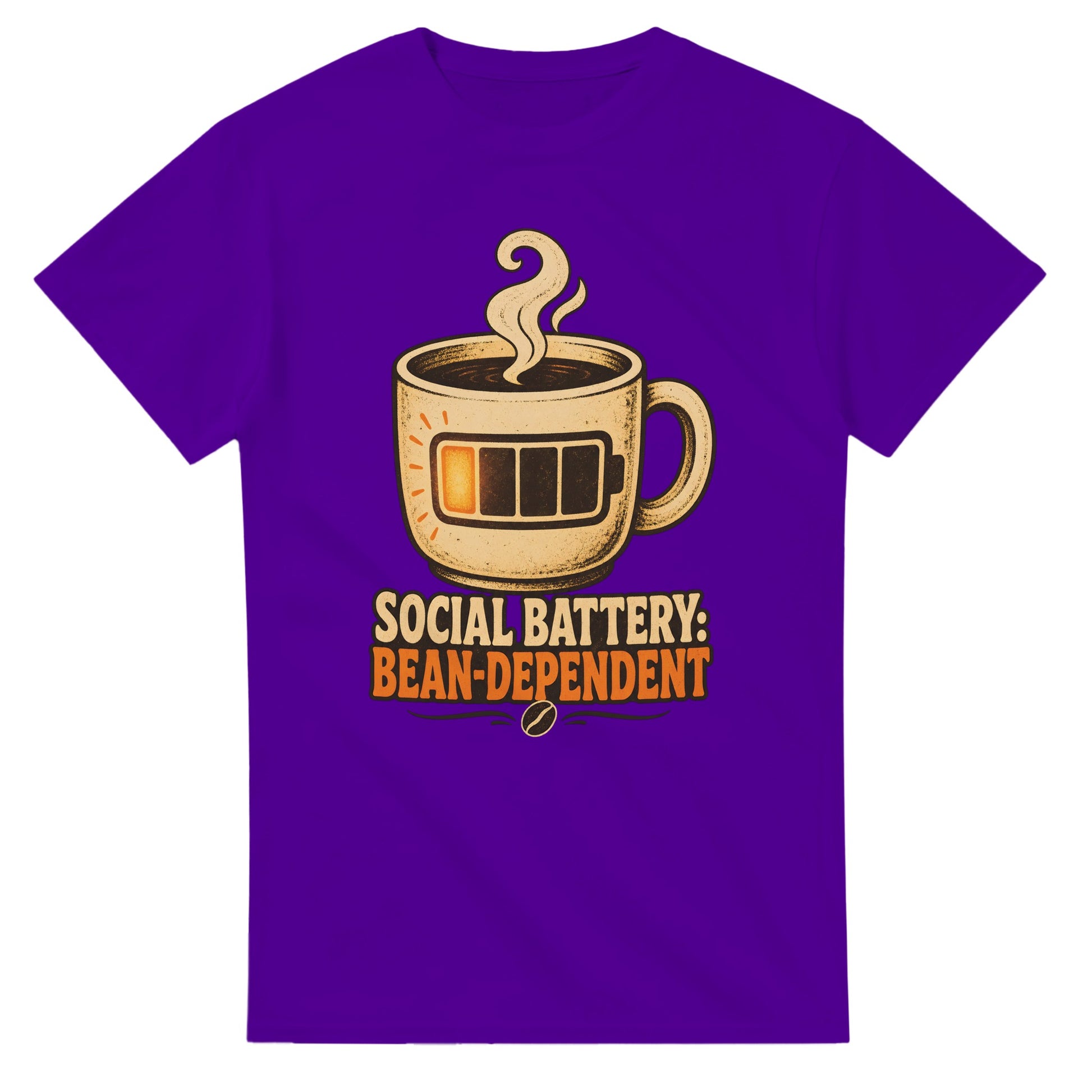 Social Battery: Bean-Dependent Graphic T-shirt — product view 16