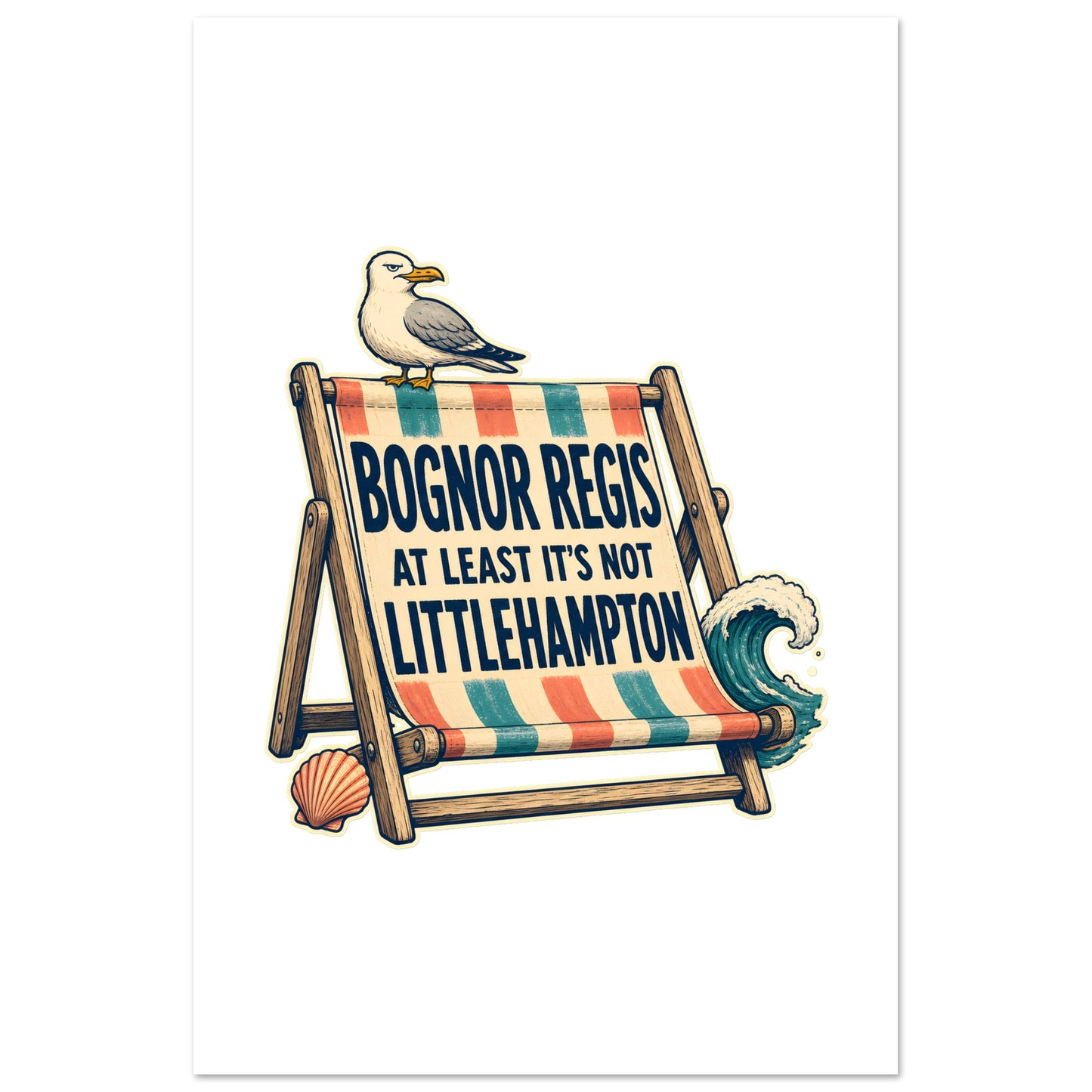 Bognor Regis — At Least It's Not Littlehampton Poster — product view 6