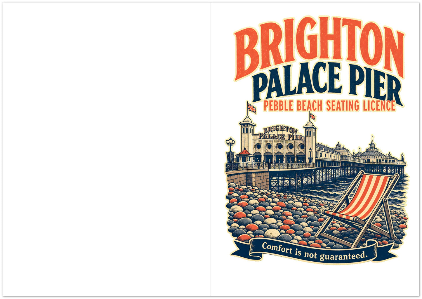 Brighton Pebble Beach Seating Licence Greeting Card Pack — product view 5