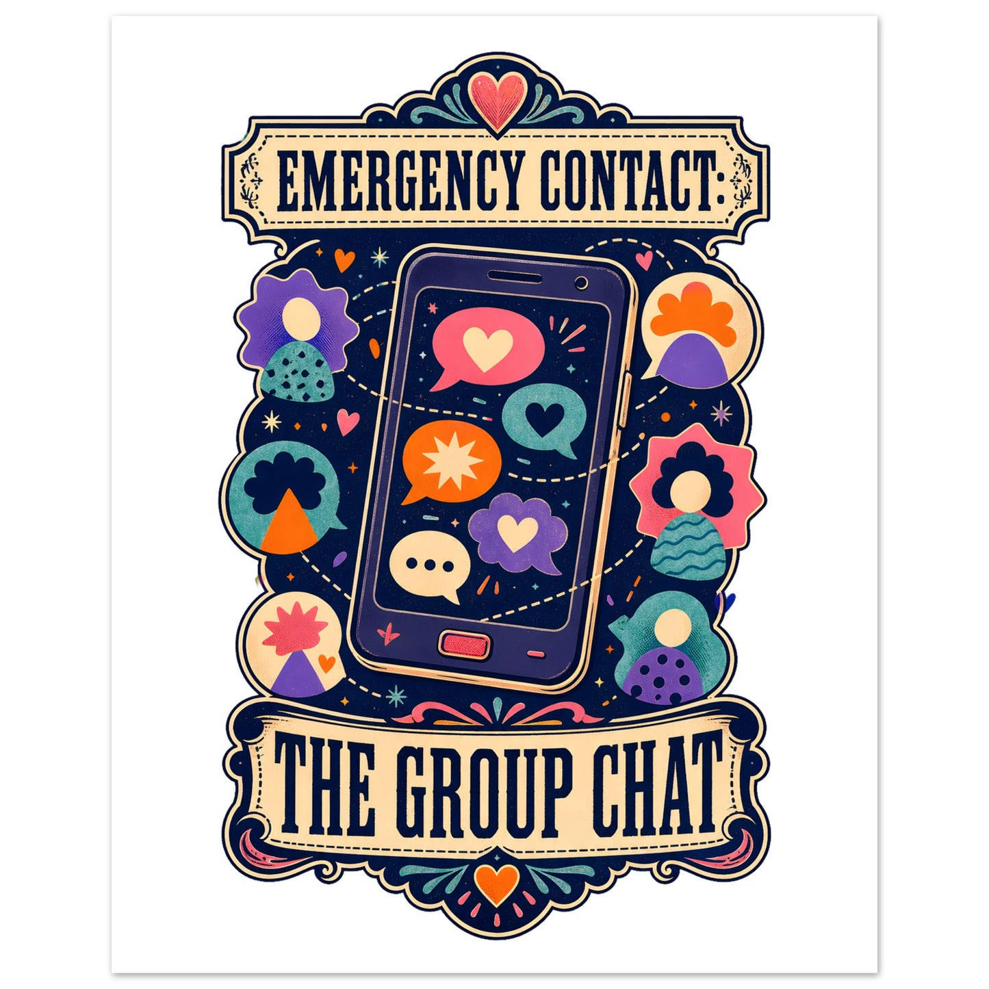 Emergency Contact — The Group Chat Poster — product view 3