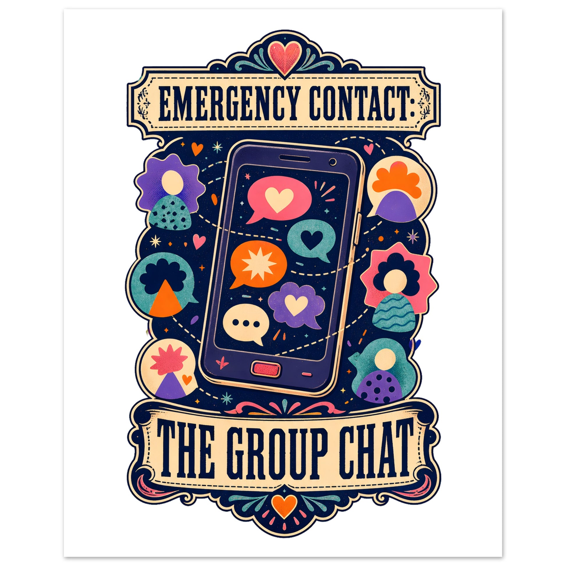 Emergency Contact — The Group Chat Poster — product view 3