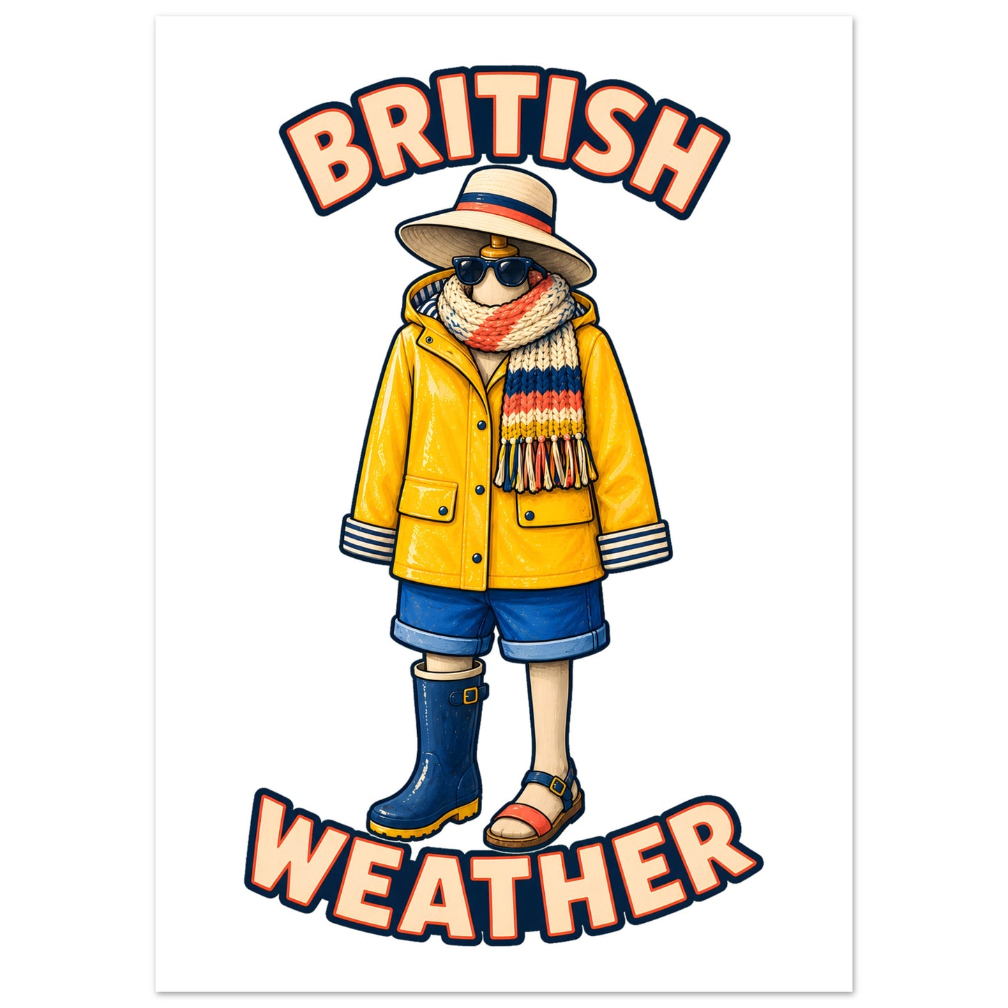 British Weather All-Weather Outfit Poster — product view 4