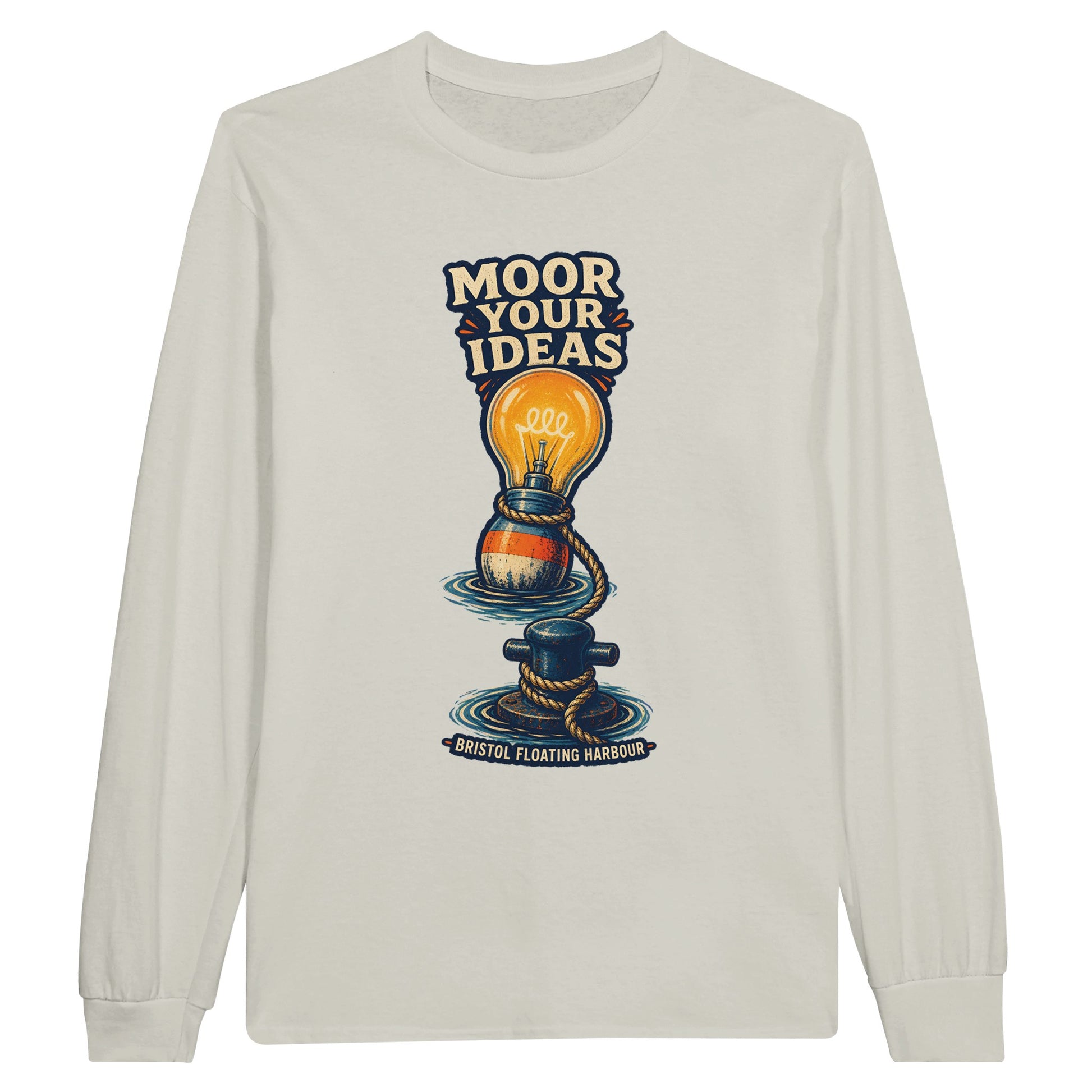 Moor Your Ideas – Bristol Floating Harbour Long-Sleeve T-shirt — product view 4
