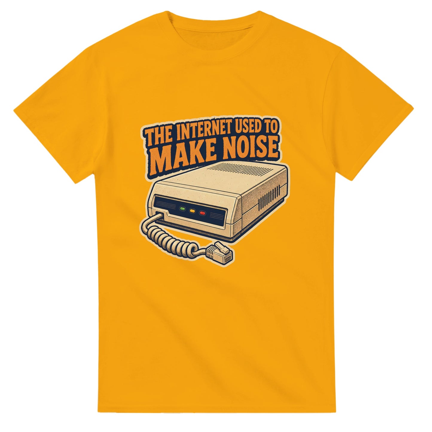 The Internet Used to Make Noise Retro Tech Graphic T-shirt — product view 14