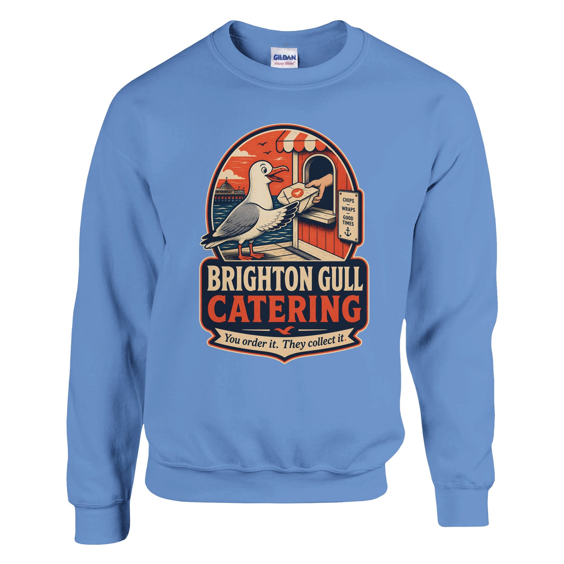 Brighton Gull Catering — Illustrated Sweatshirt — product view 7