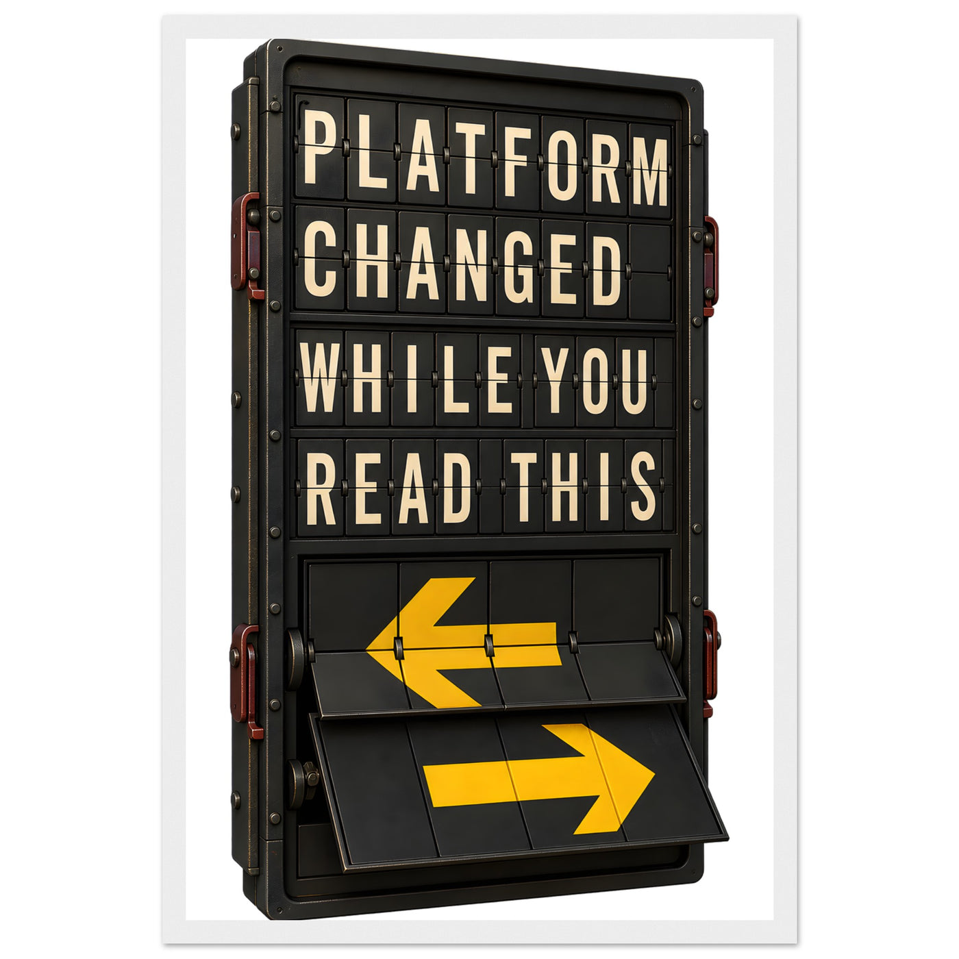 Platform Changed While You Read This Framed Wall Art