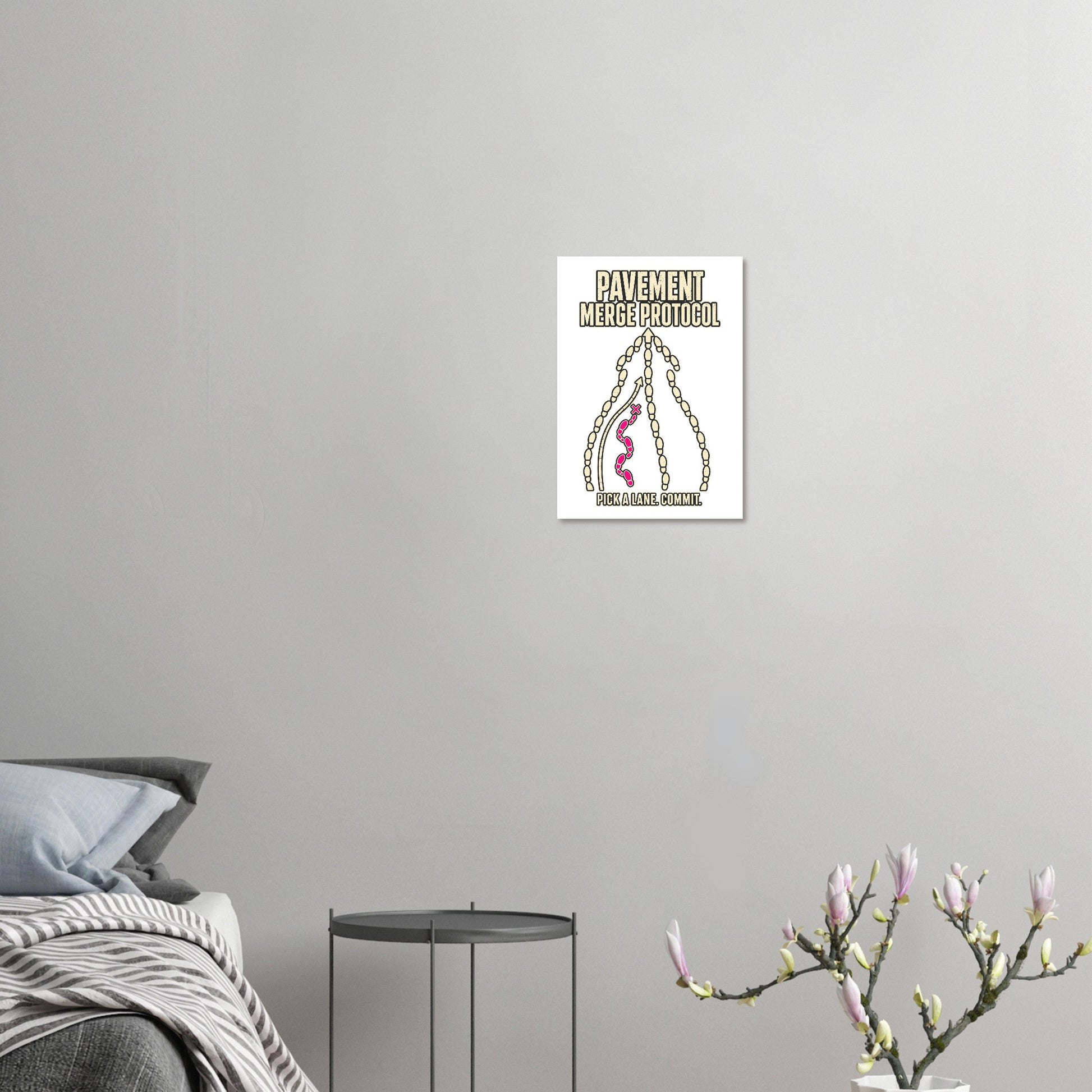 Pavement Merge Protocol — Pick a Lane Poster — product view 7