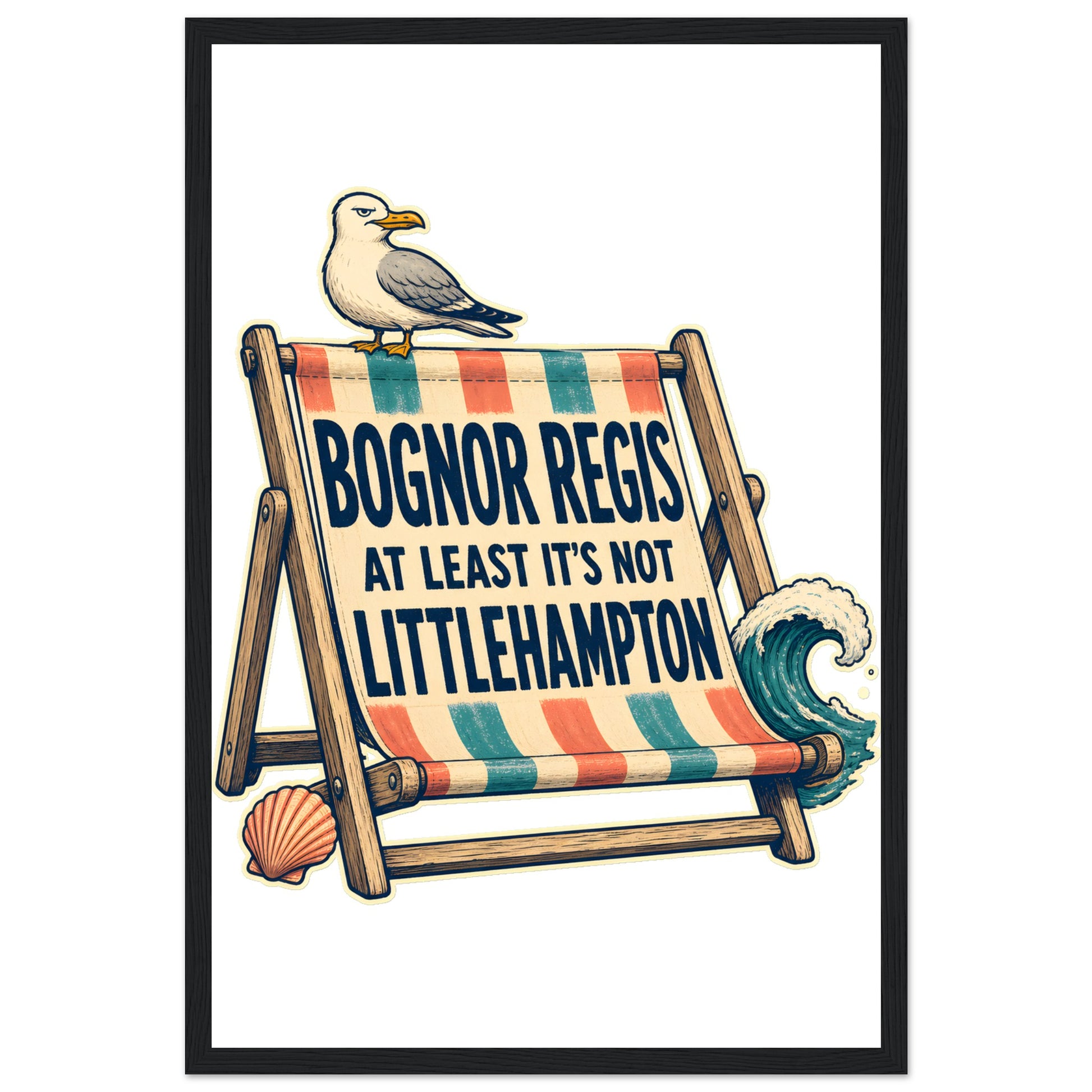 Bognor Regis — At Least It's Not Littlehampton Framed Wall Art — product view 6