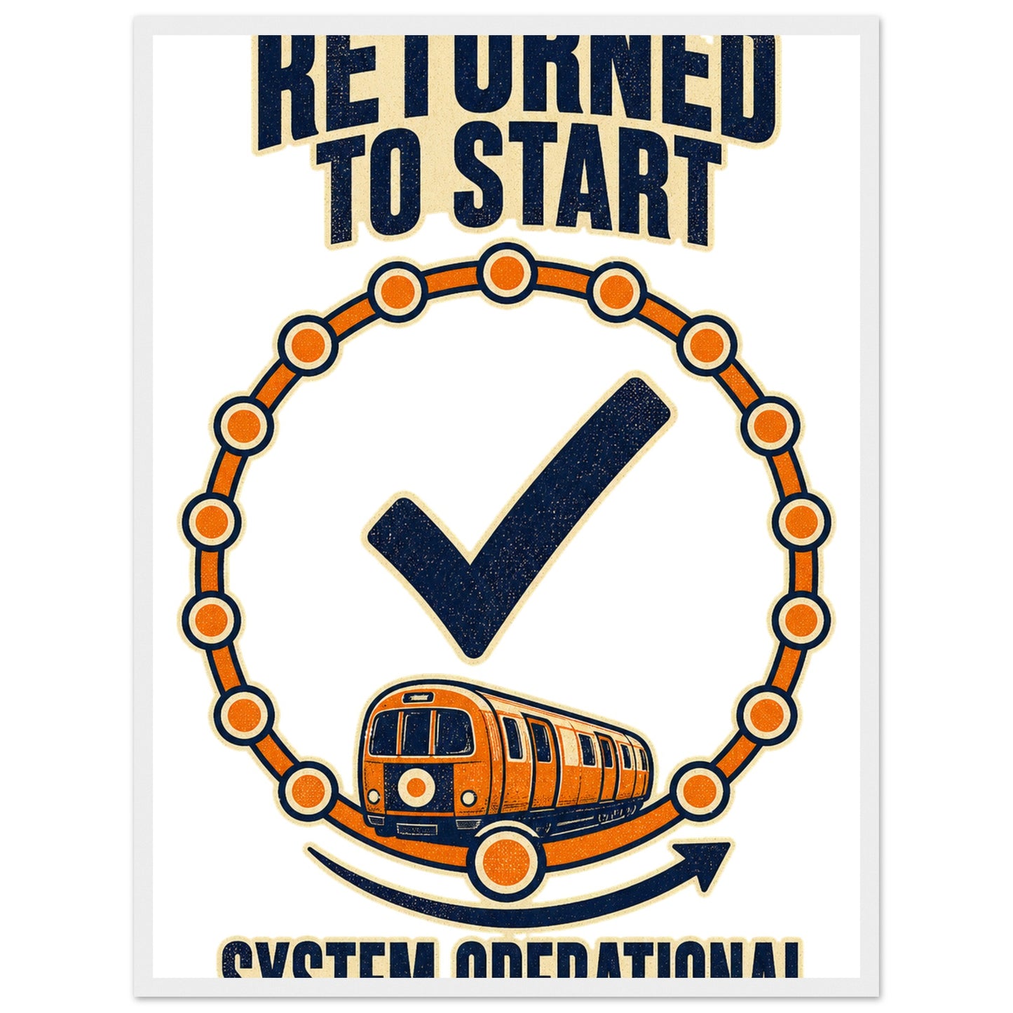 Glasgow Subway: System Operational Framed Wall Art — product view 2