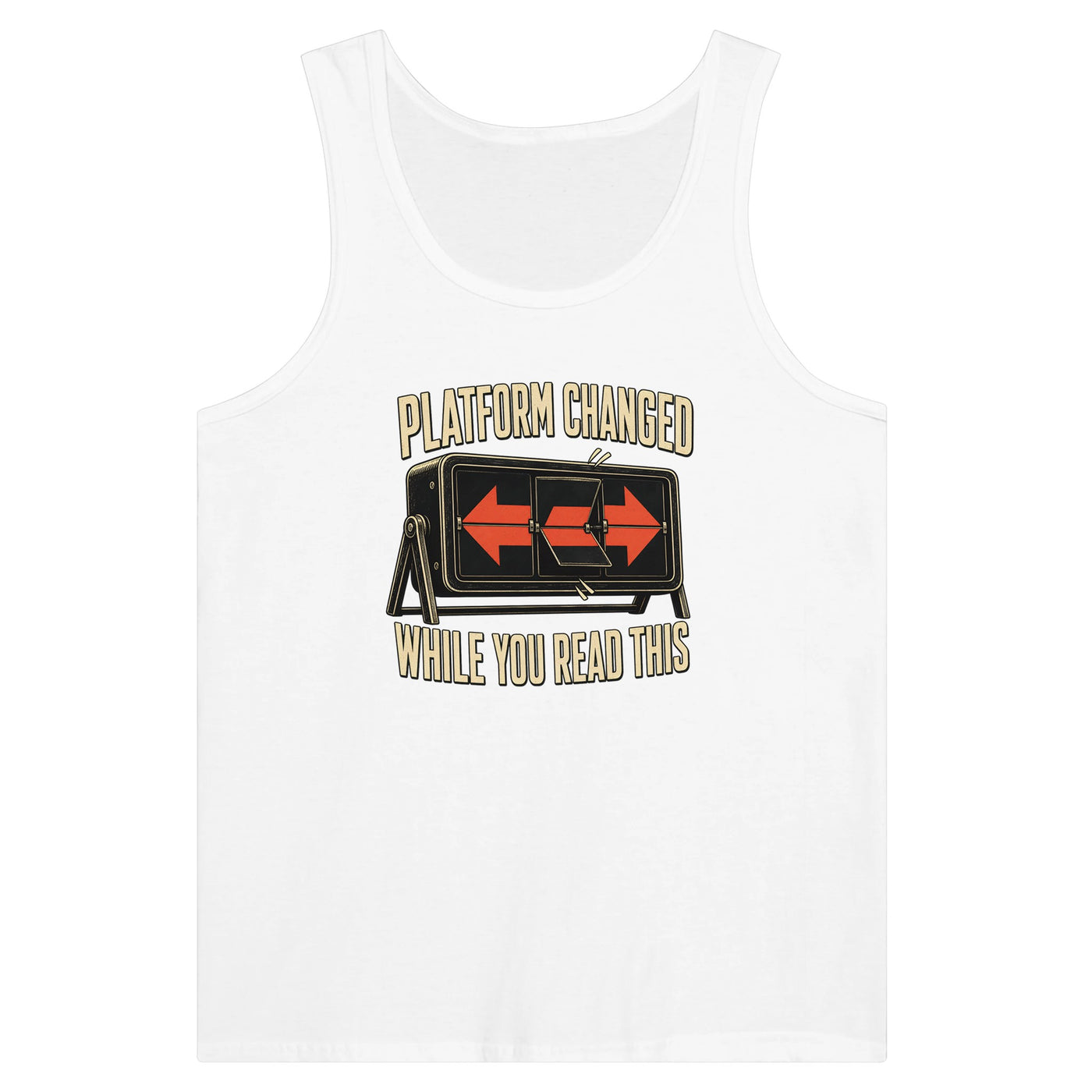 Platform Changed While You Read This Premium Unisex Tank Top