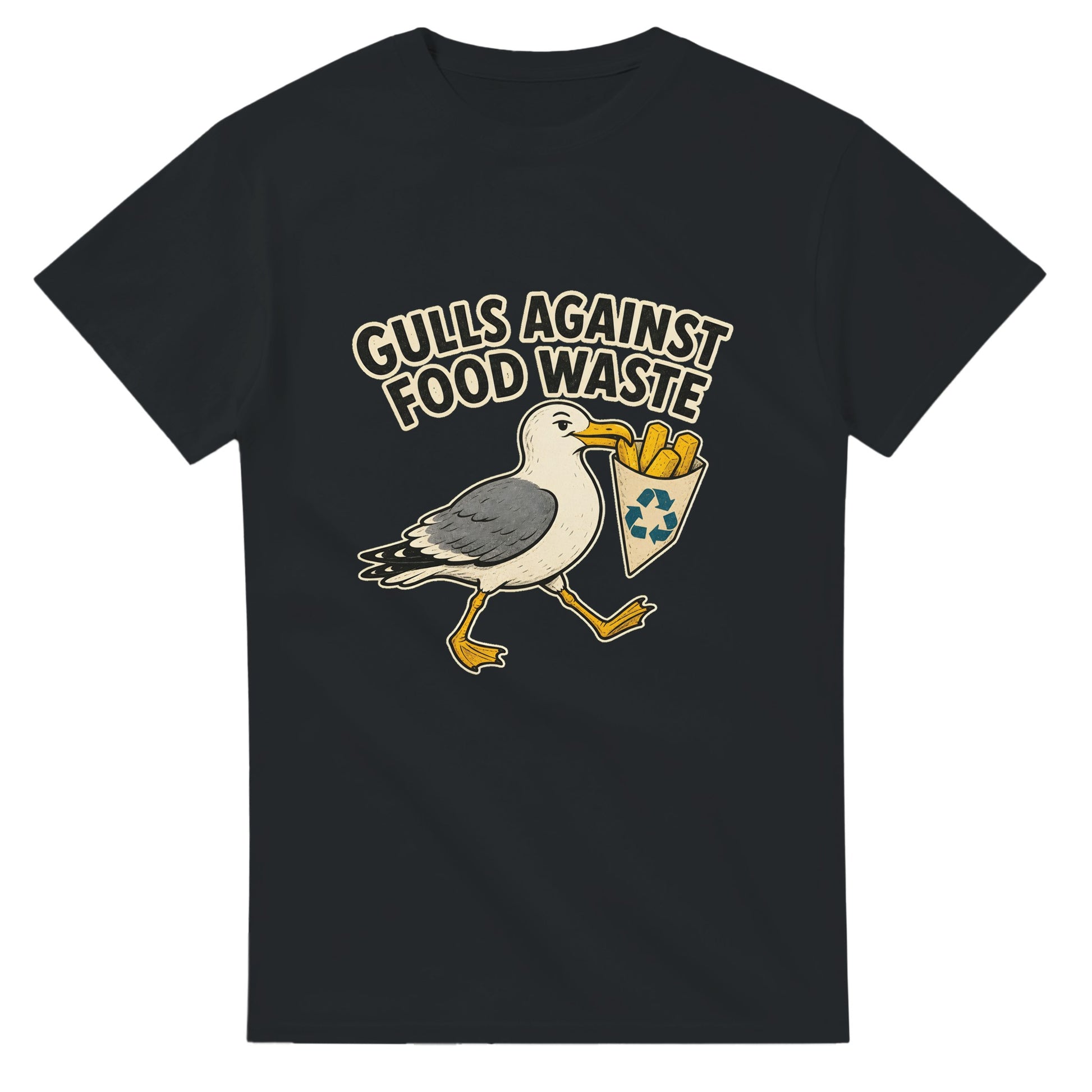 Gulls Against Food Waste Graphic T-shirt — product view 10