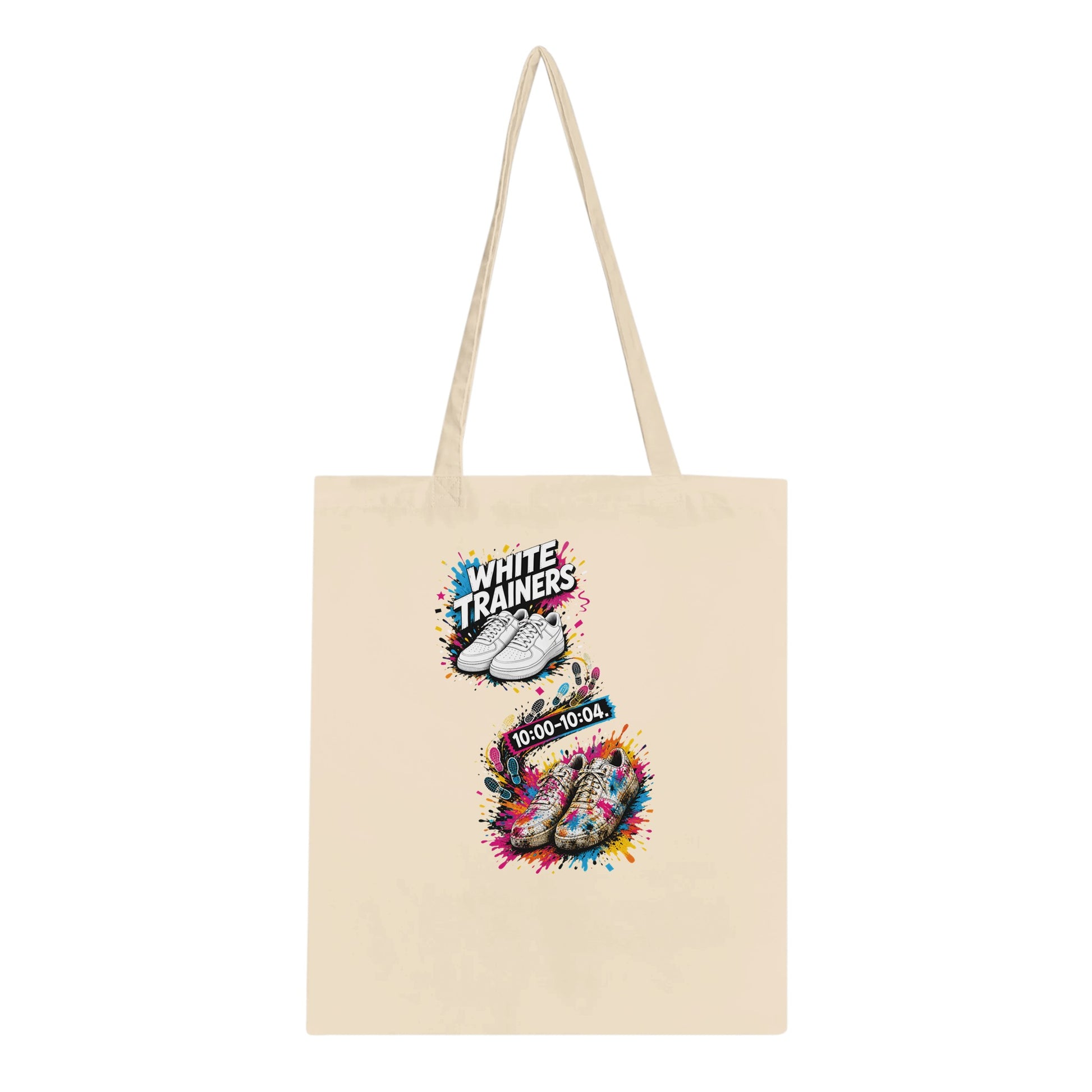 White Trainers: 10:00–10:04 Tote Bag — product view 2