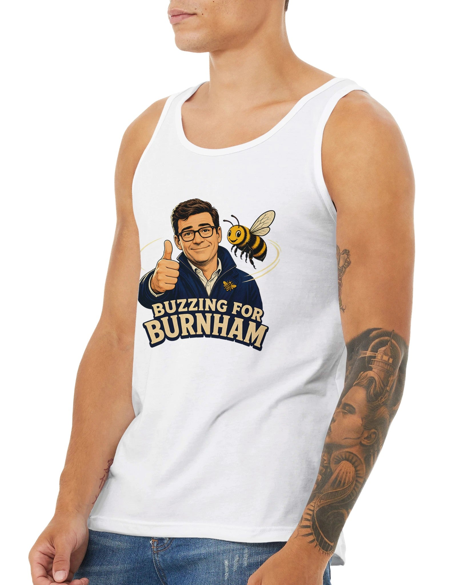 Buzzing for Burnham Premium Unisex Tank Top — product view 16
