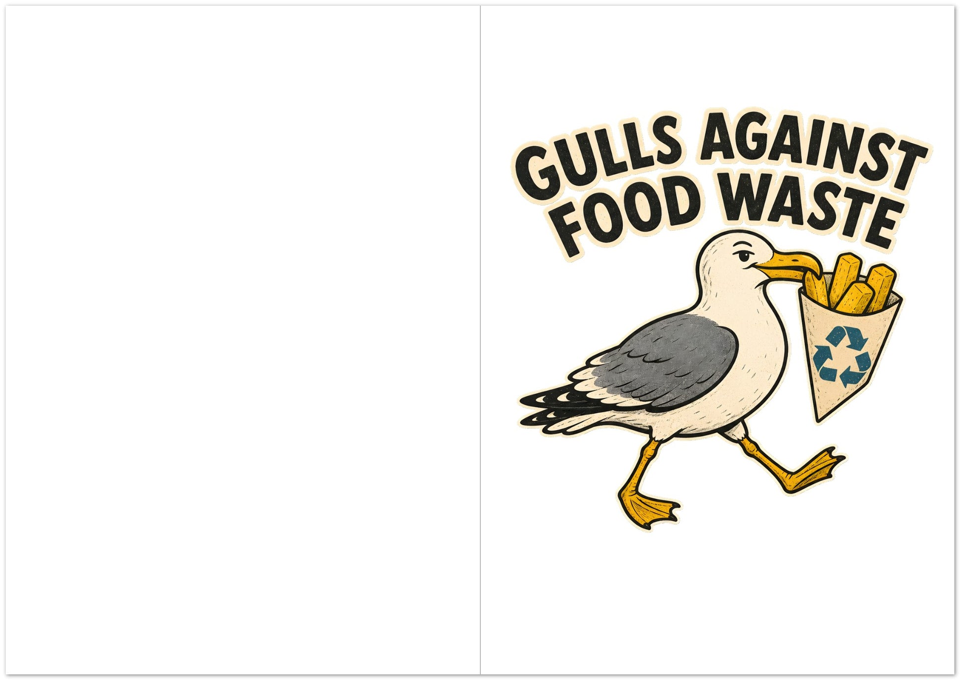 Gulls Against Food Waste Graphic Greeting Card Pack — product view 5