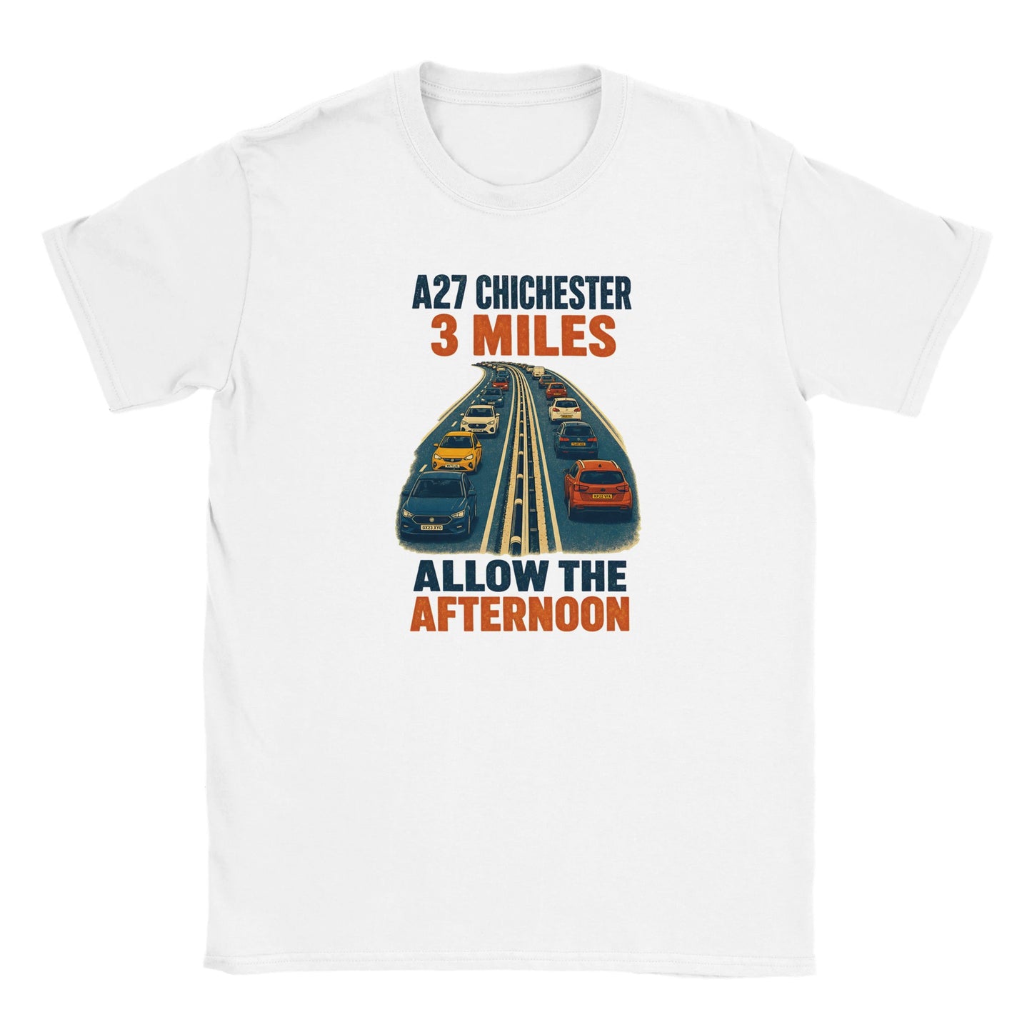 A27 Chichester – 3 Miles, Allow the Afternoon Kids' T-shirt — product view 15