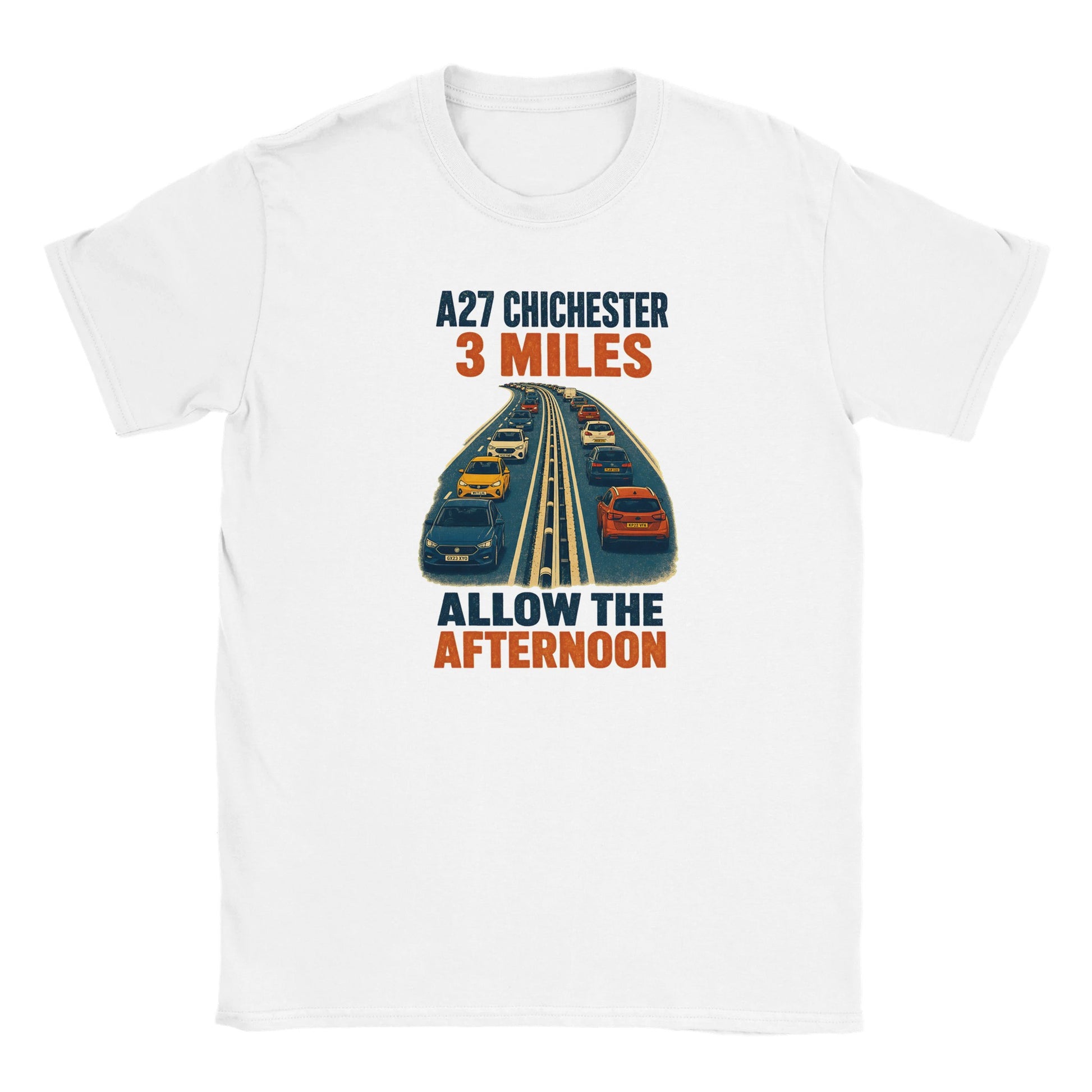 A27 Chichester – 3 Miles, Allow the Afternoon Kids' T-shirt — product view 15